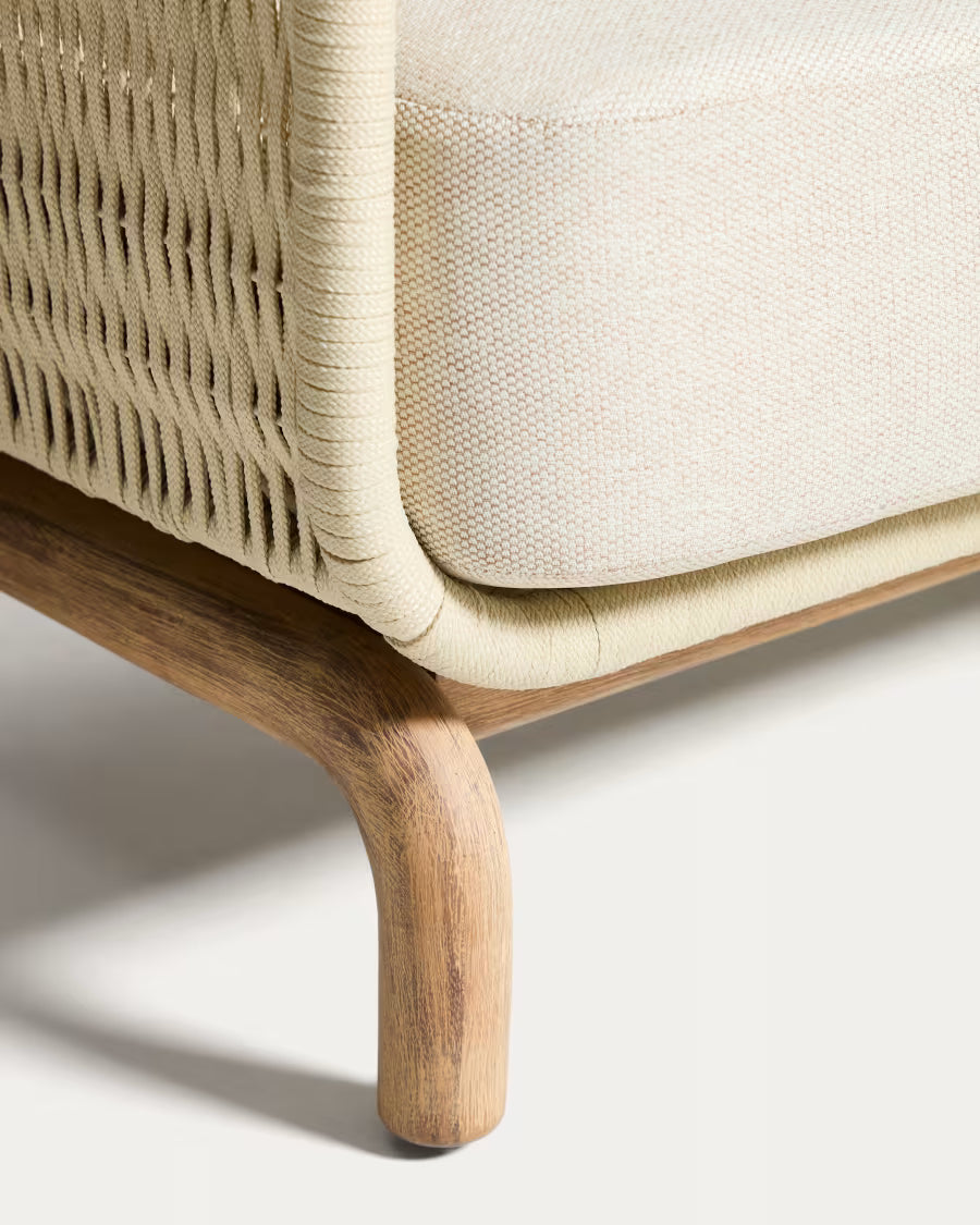 ALIPA Beige 3-Seater Garden Sofa