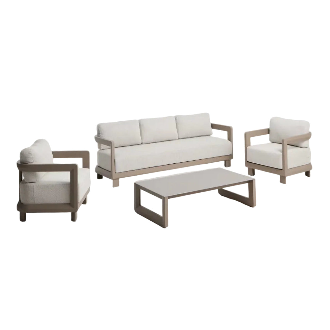 Tuinset NERANO grijsbeige