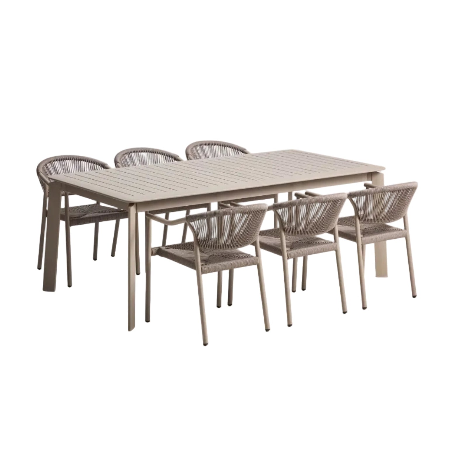 Tuinset BRELA taupe met aluminium basis