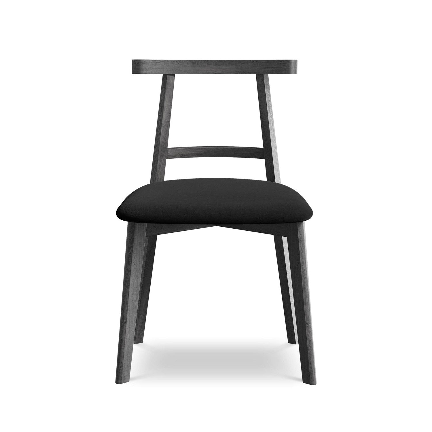 Velvet Chair OHELO Black with Black Beech Base