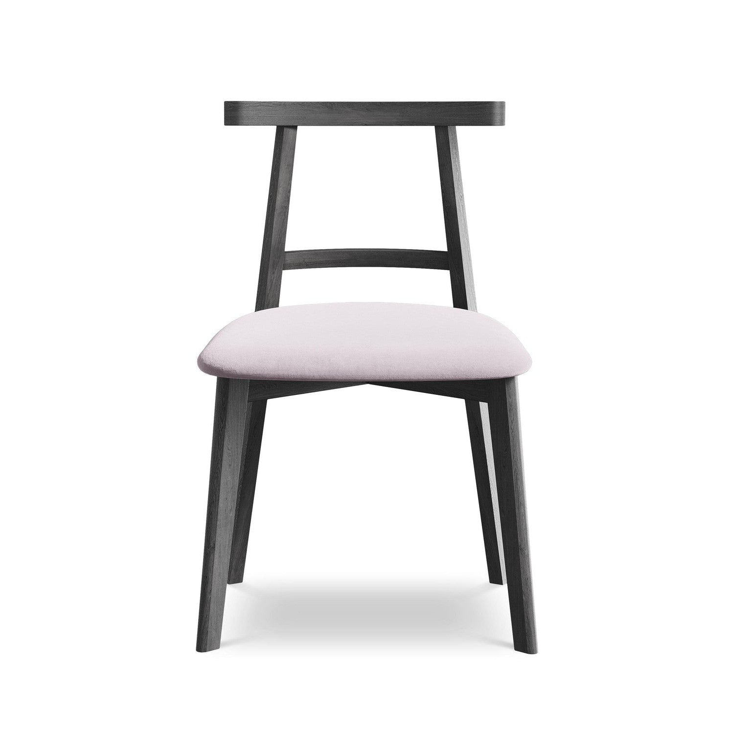 Velvet Chair OHELO Lavender with Black Beech Base