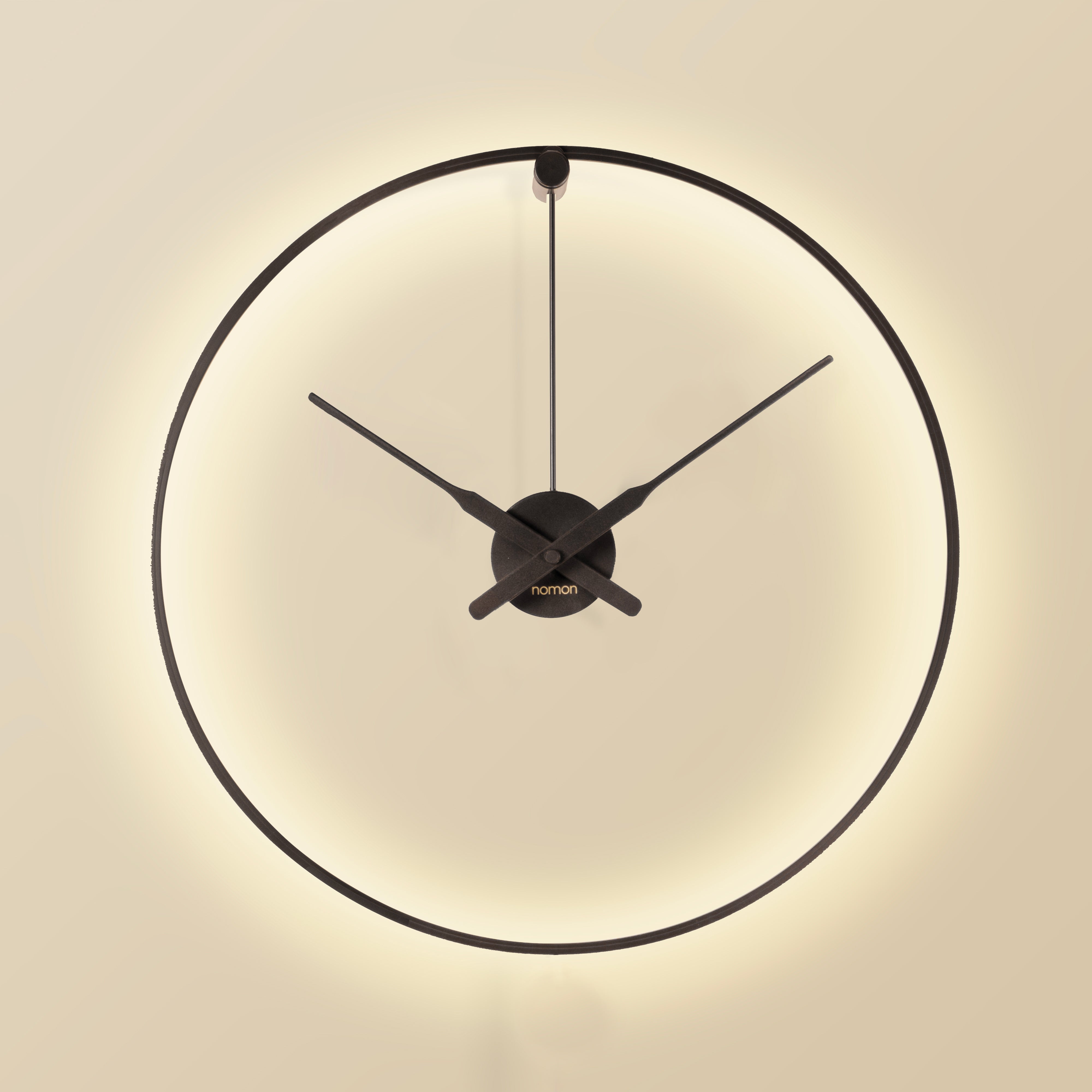 Illuminated Wall Clock OMBRA MINI Black
