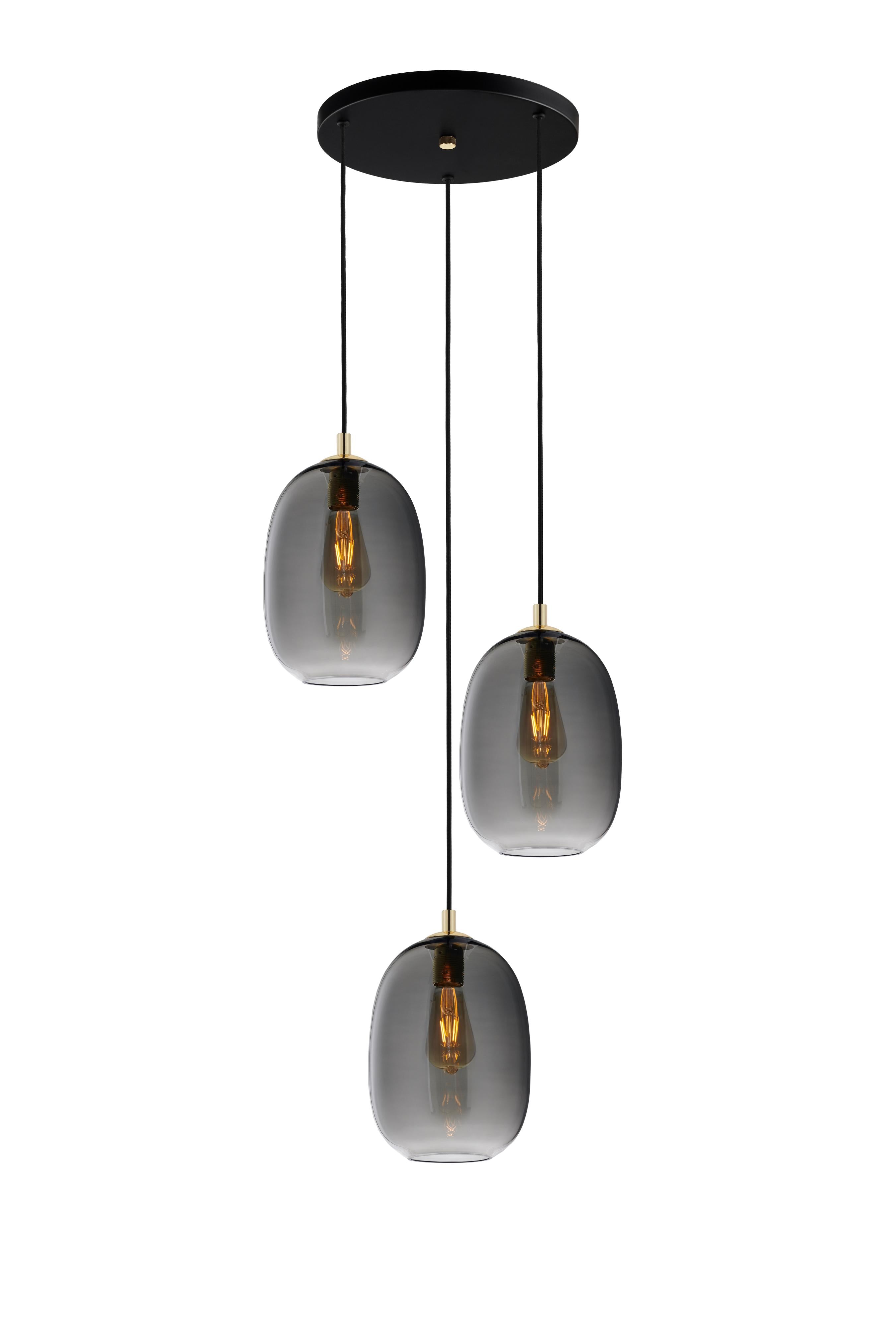 ONYX 3 Graphite Pendant Lamp