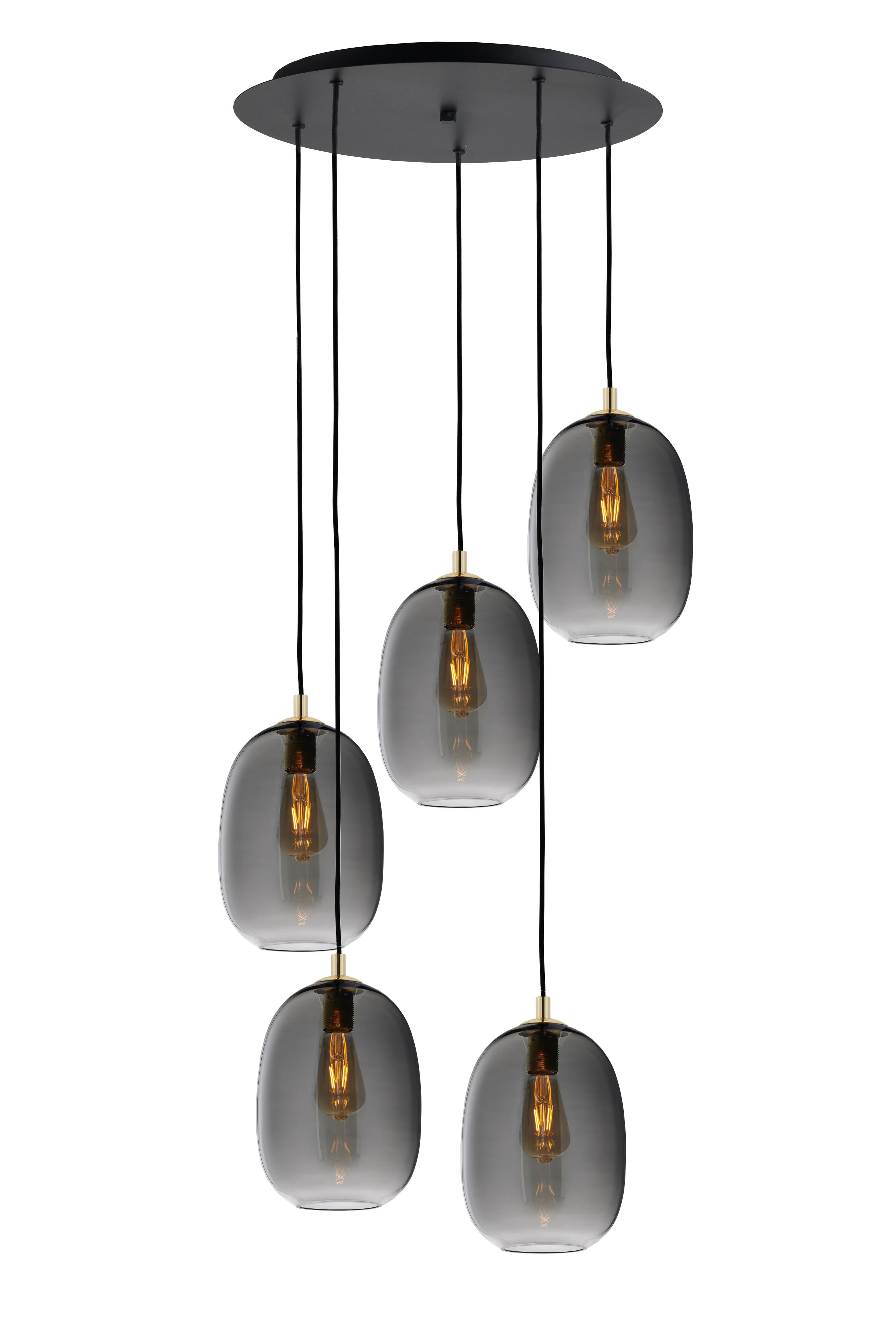 ONYX 5 Graphite Pendant Lamp