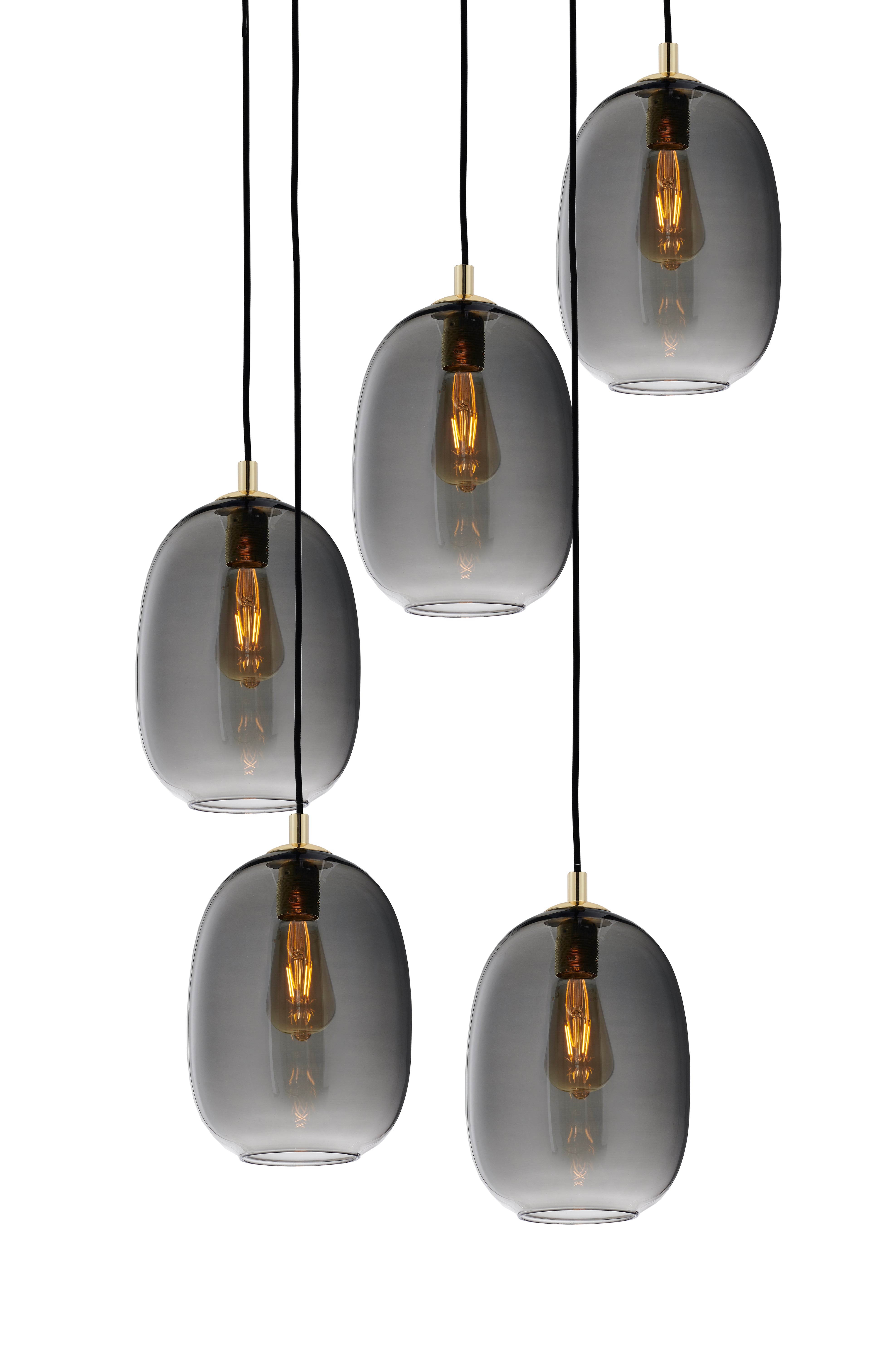 ONYX 5 Graphite Pendant Lamp
