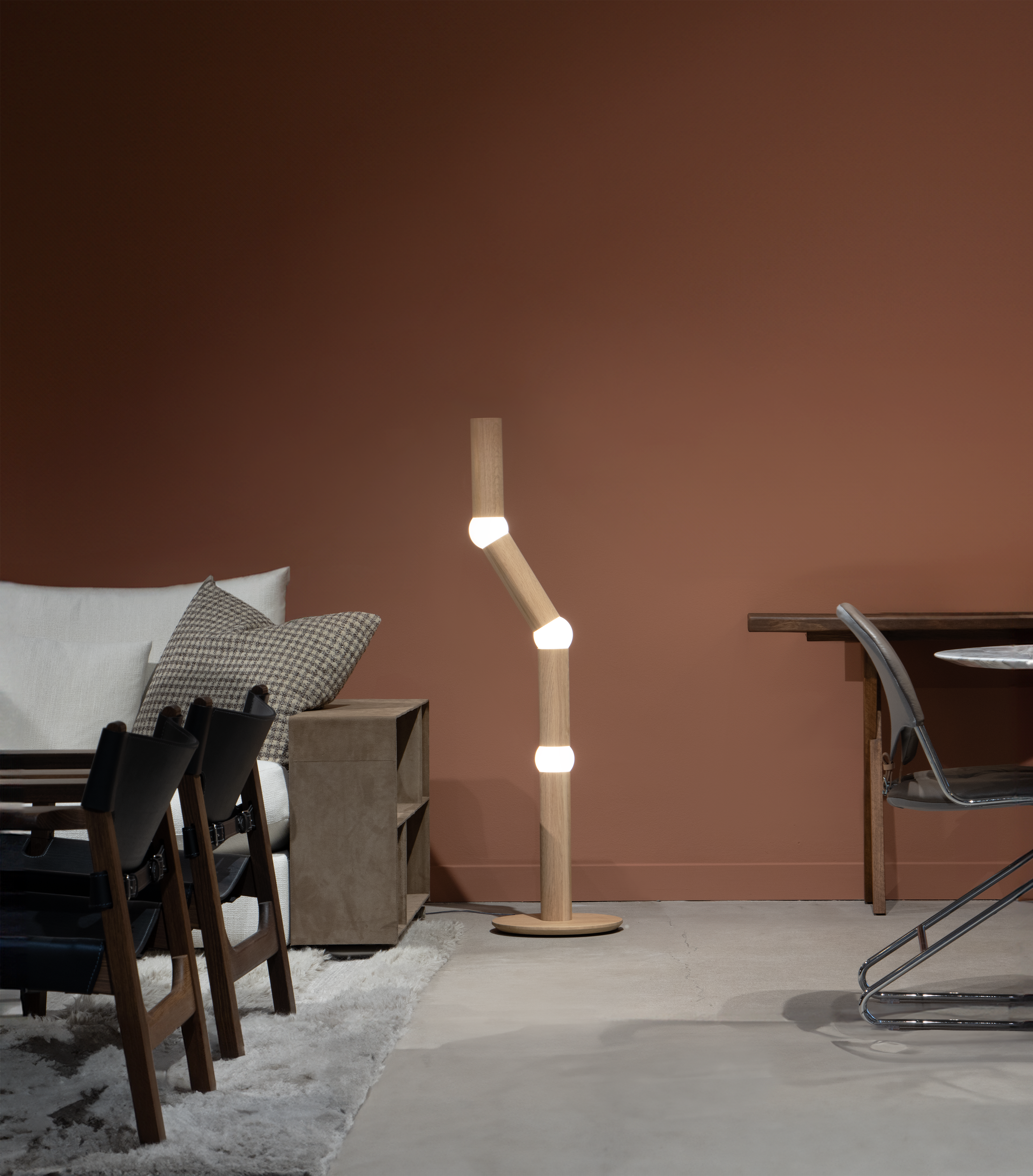 Lampa podłogowa LIGHTBONE dębowy