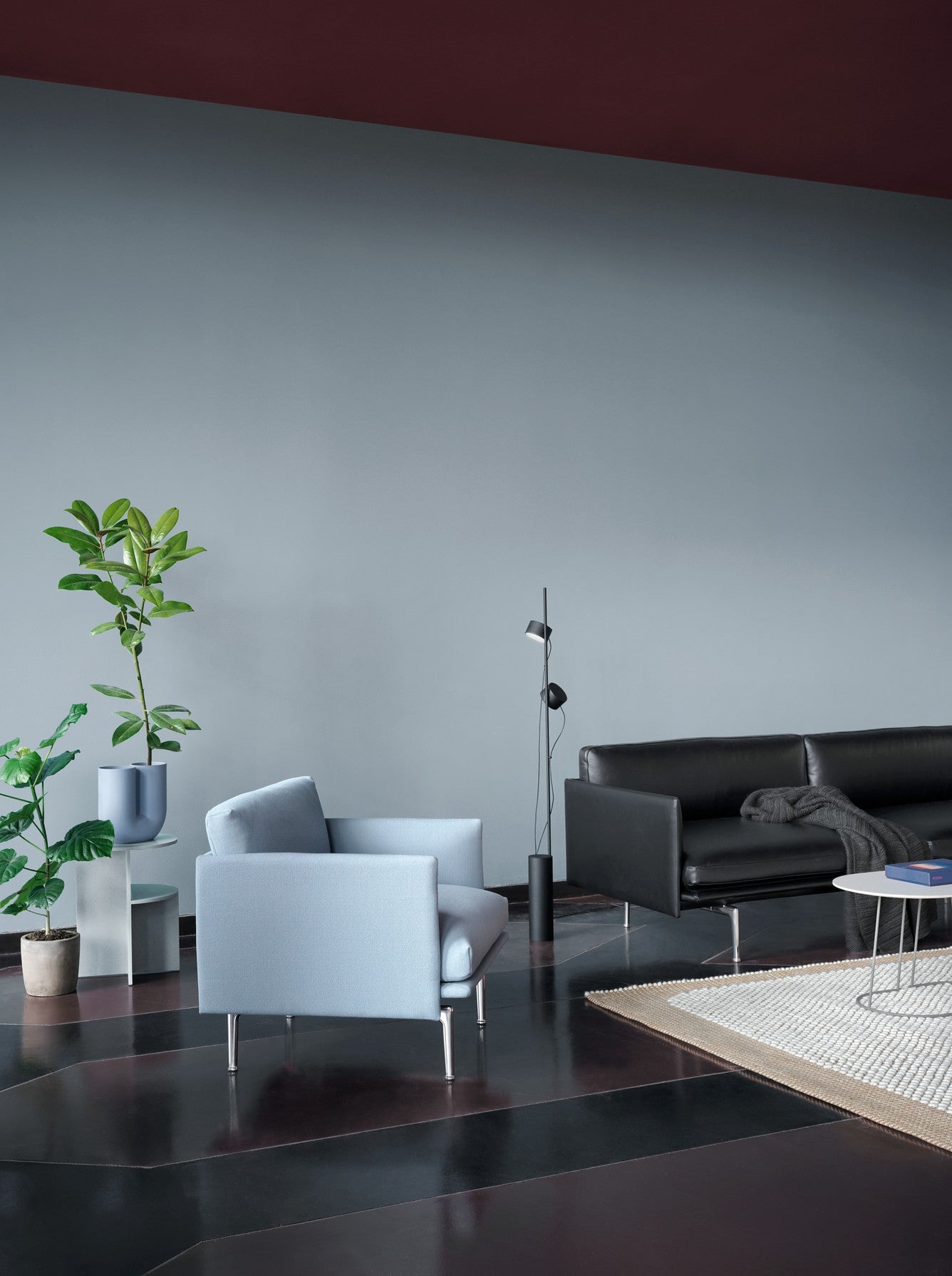 Lounge tafel AIRY nanolaminaat met gebroken witte basis