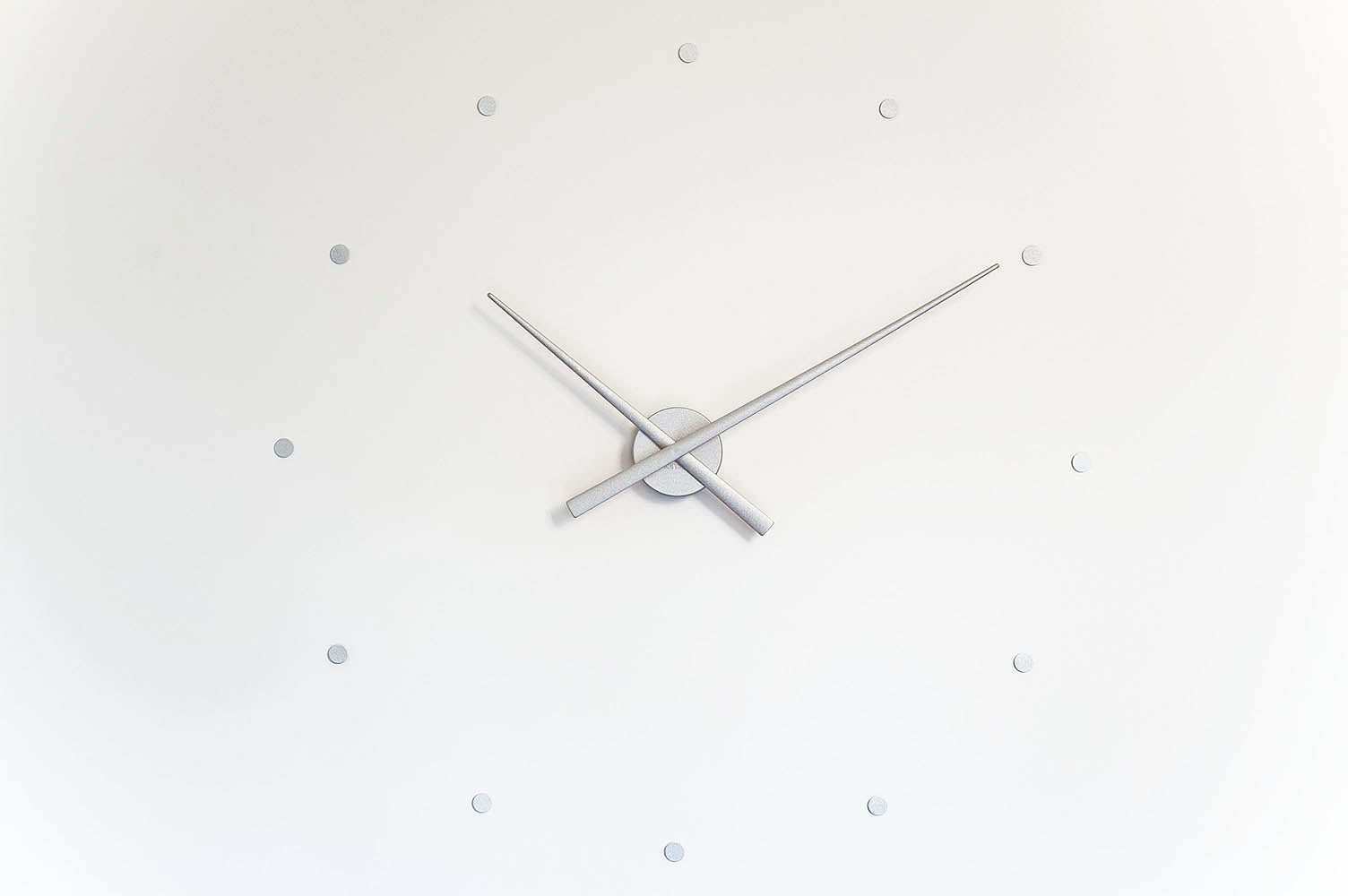 Silver OJ Wall Clock