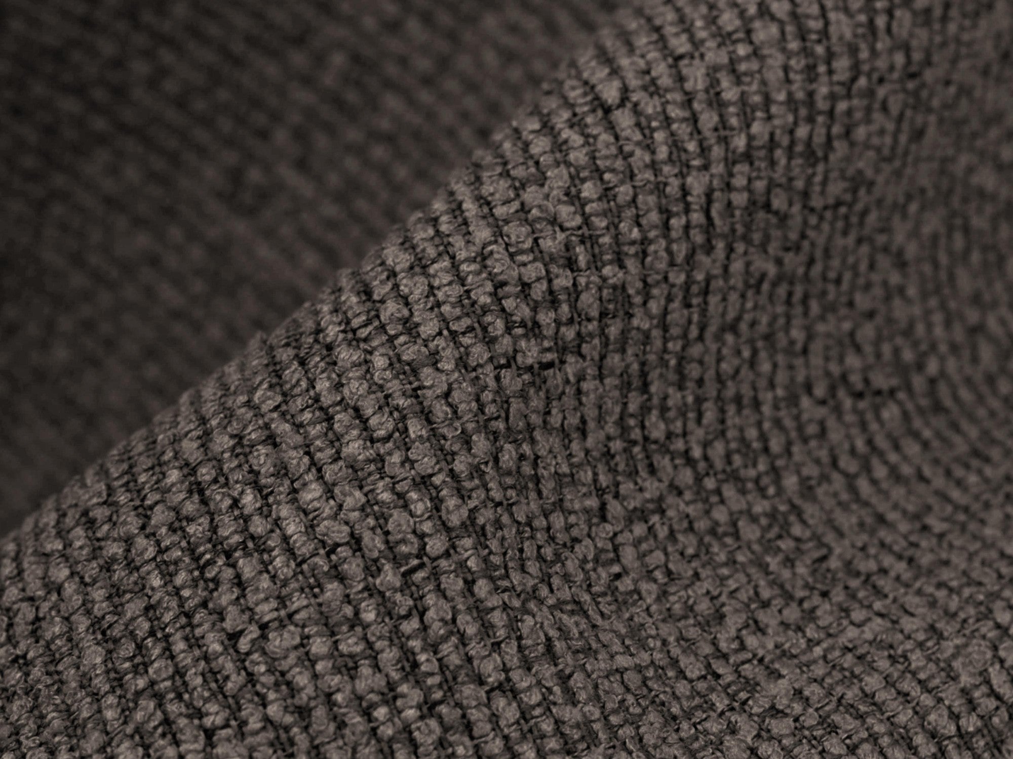 Stoel PAHOA chocolade boucle met beuken basis