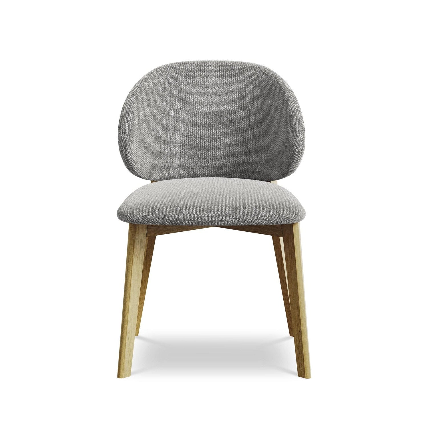PAHOA Chair in Light Gray Boucle with Beech Base