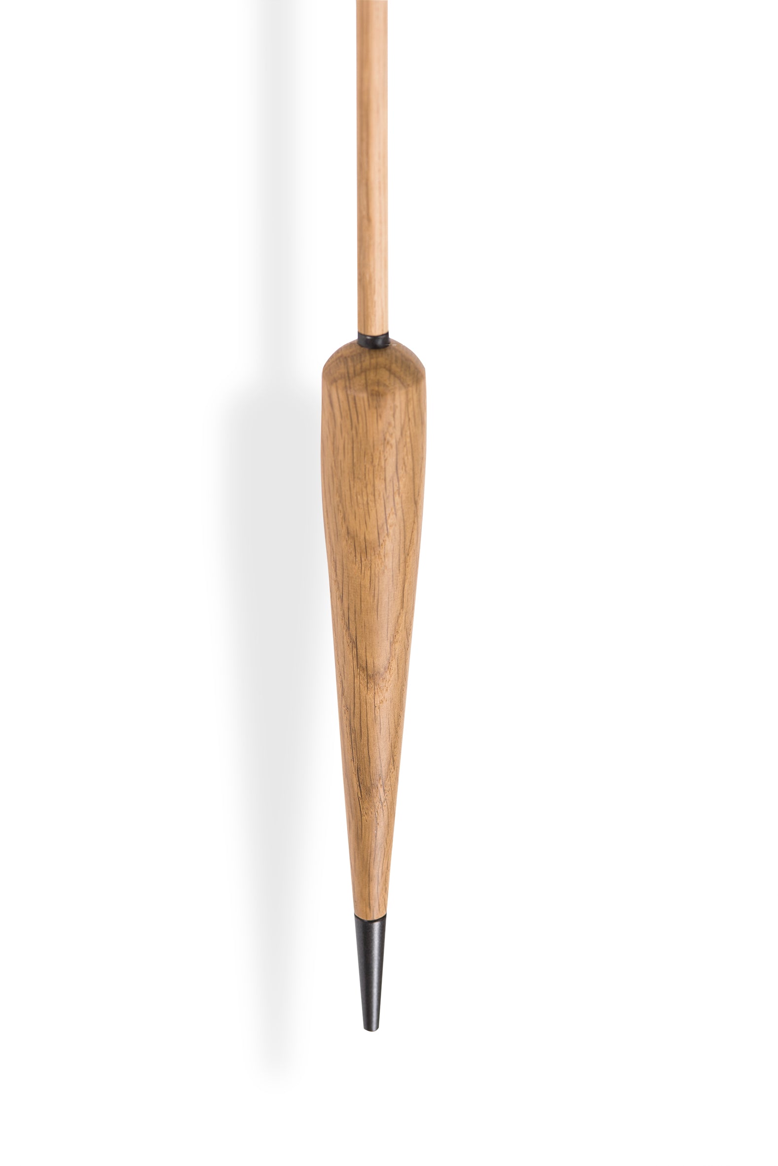 Wandklok PUNTO Y COMA PREMIUM eikenhout met zwart