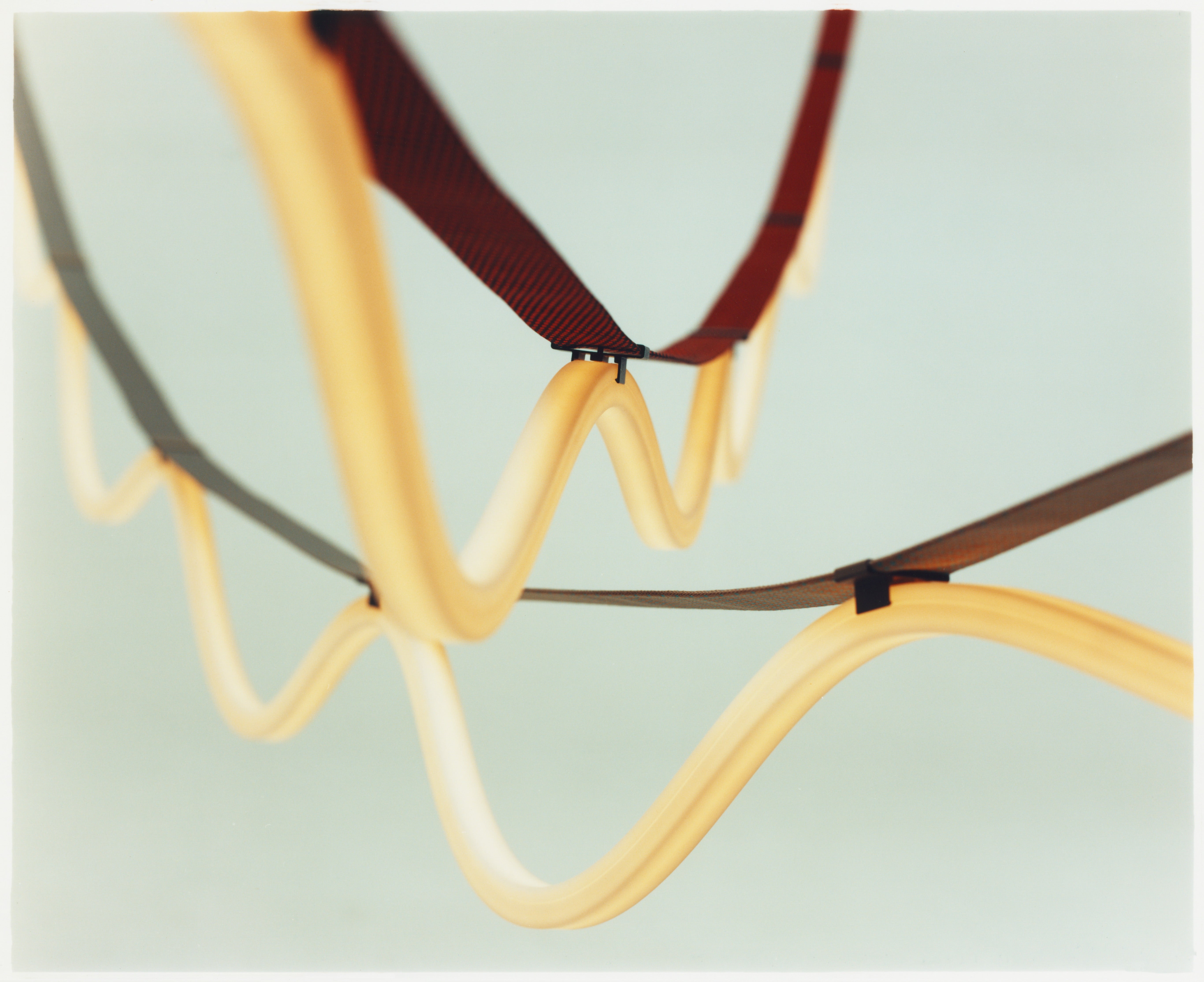 Hanglamp SPLINE bruin met oranje