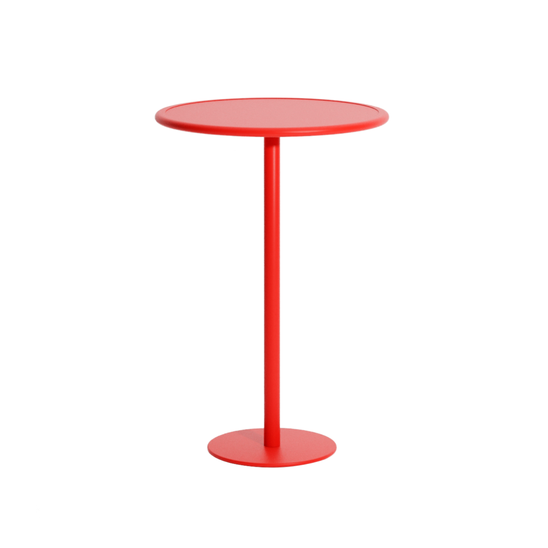 Ronde tuintafel WEEK-END in het rood