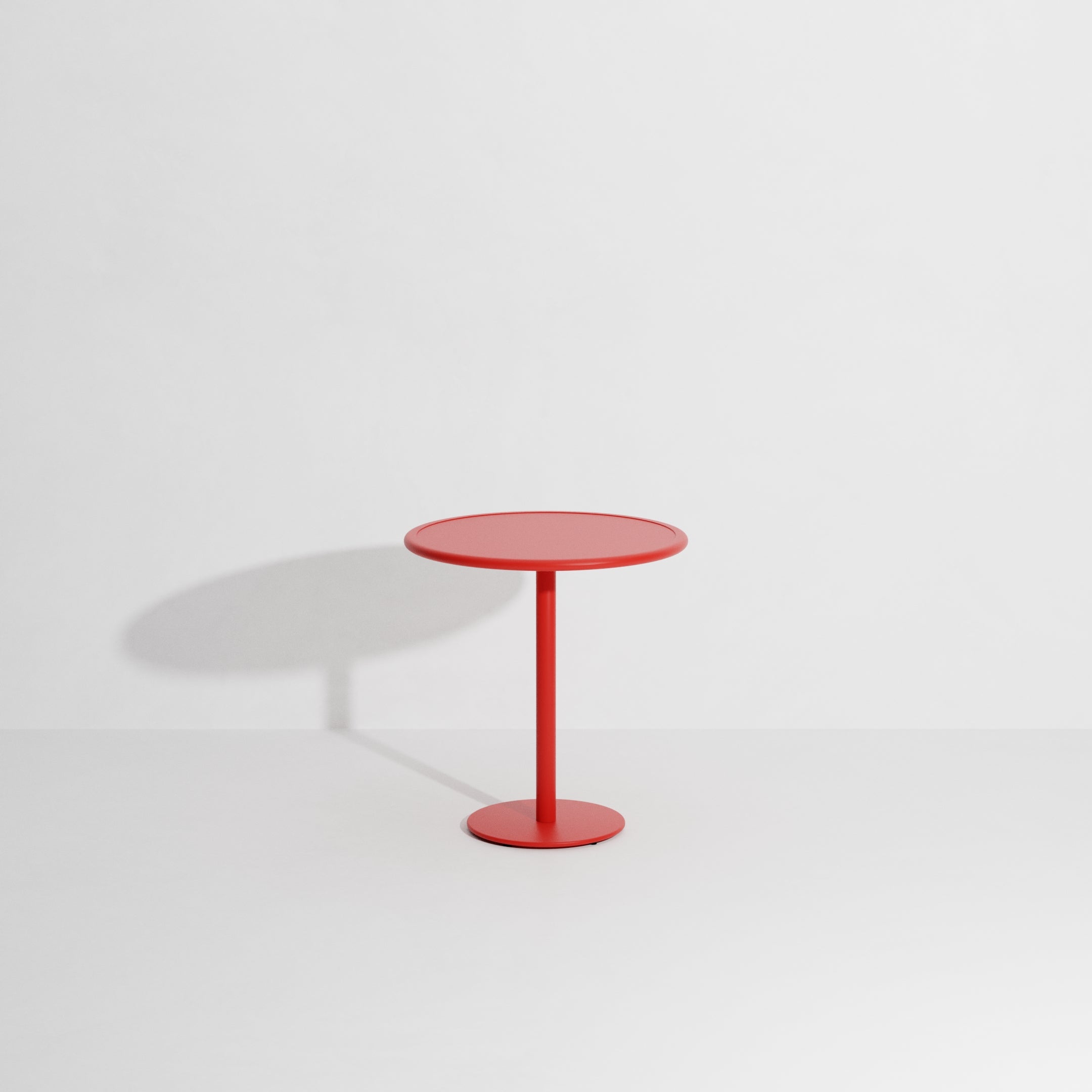 Ronde tuintafel WEEK-END in het rood