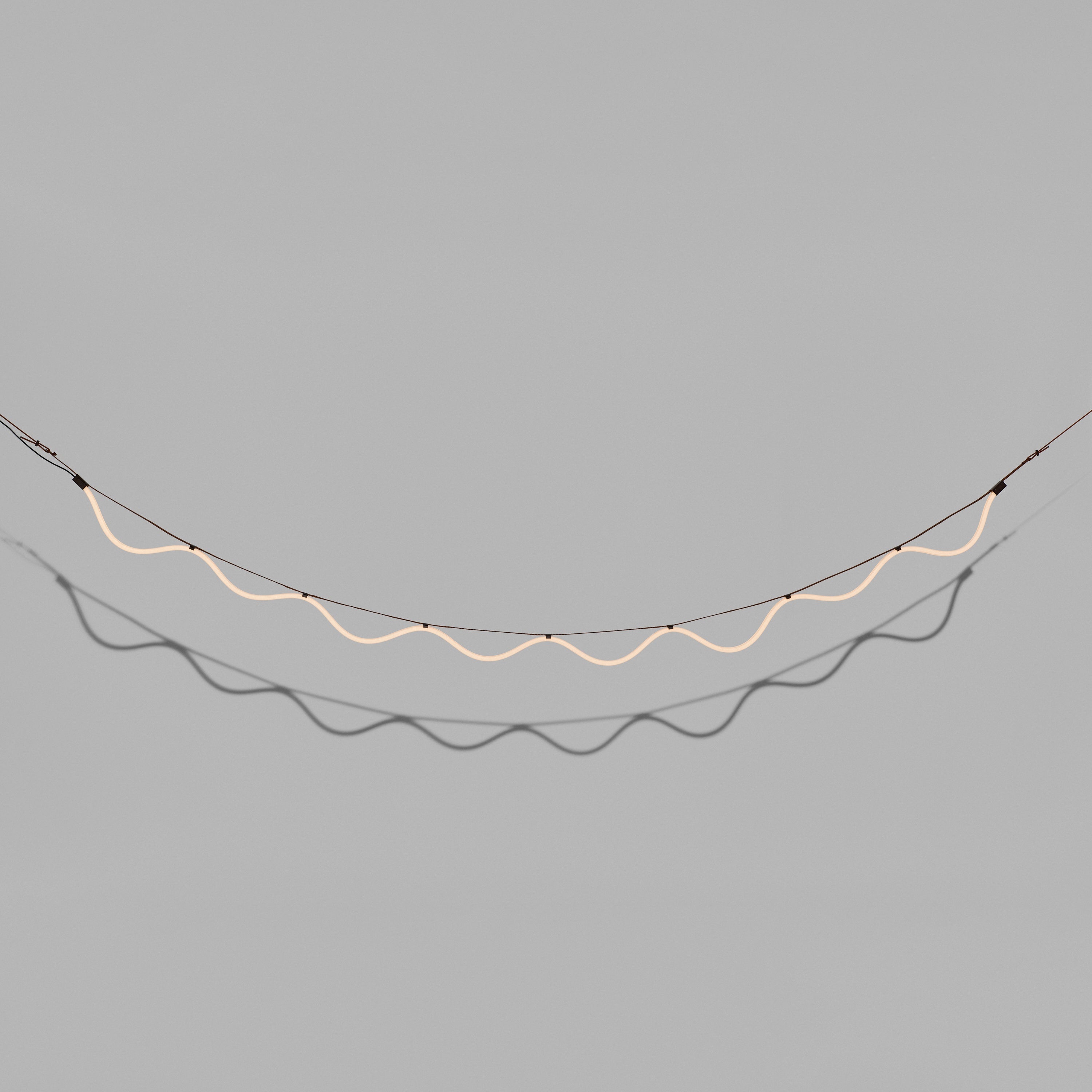 Hanglamp SPLINE bruin met oranje