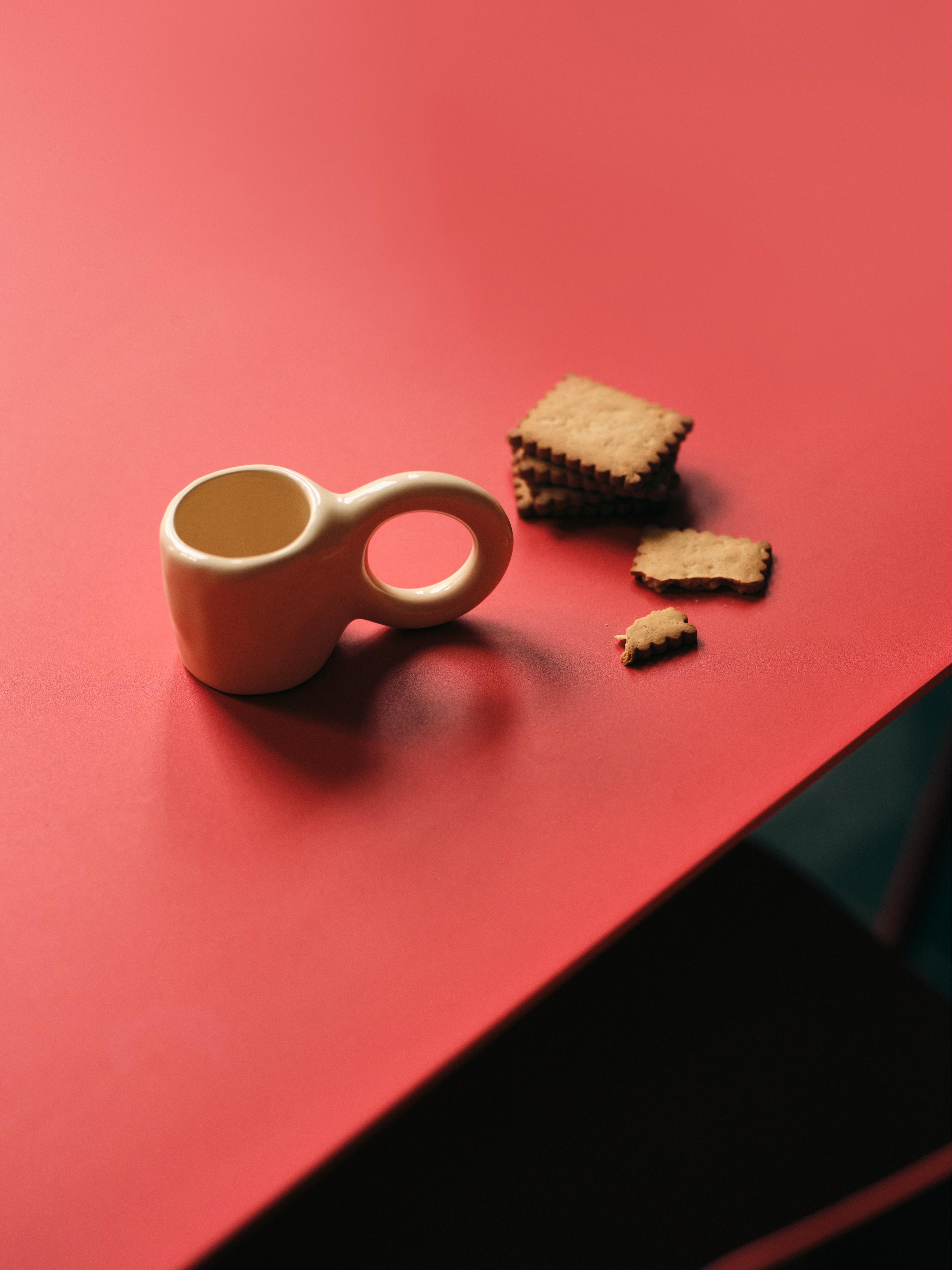 Set van blauwe espresso kopjes DONUT