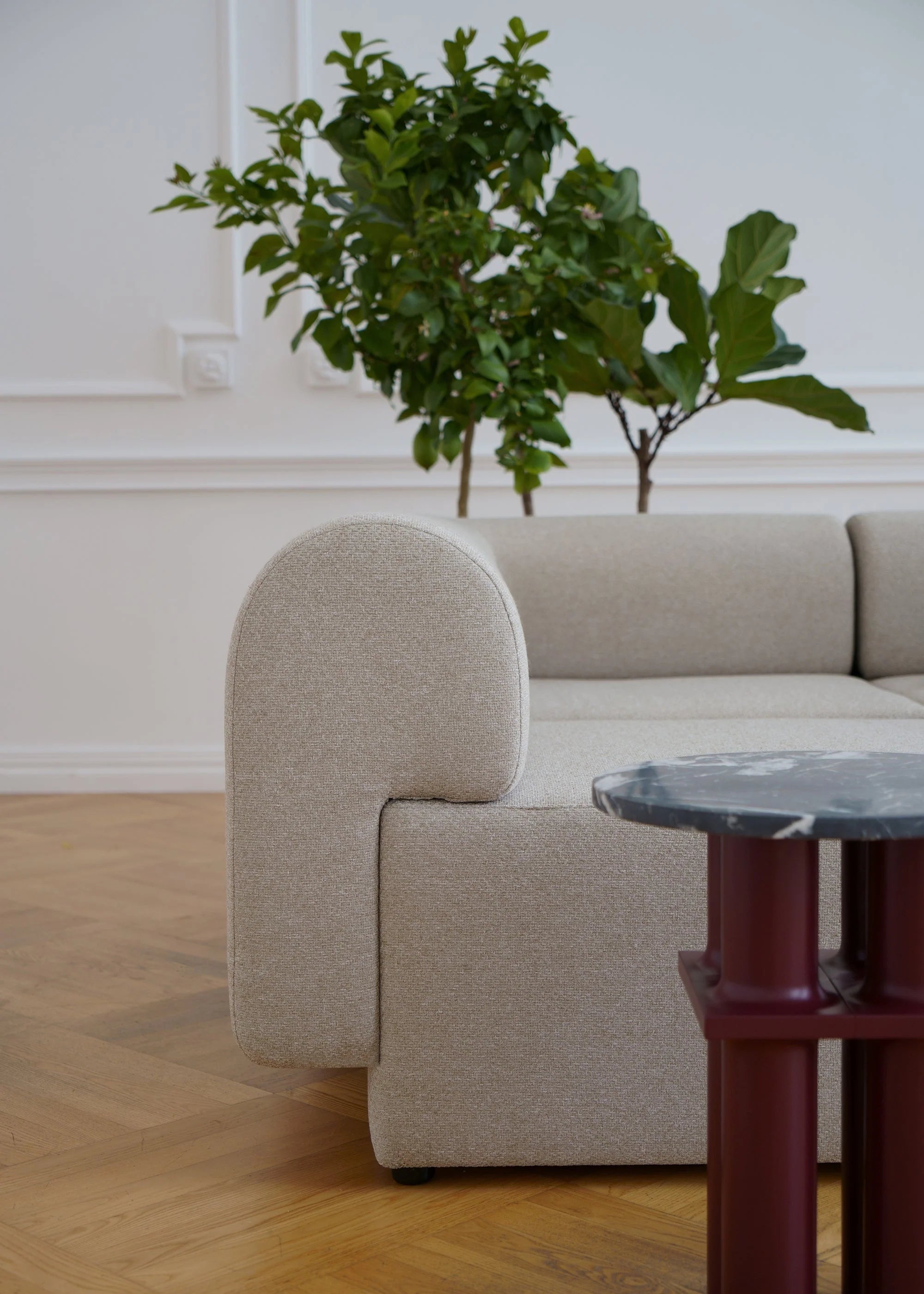 2-Seater Sofa TORI Light Gray