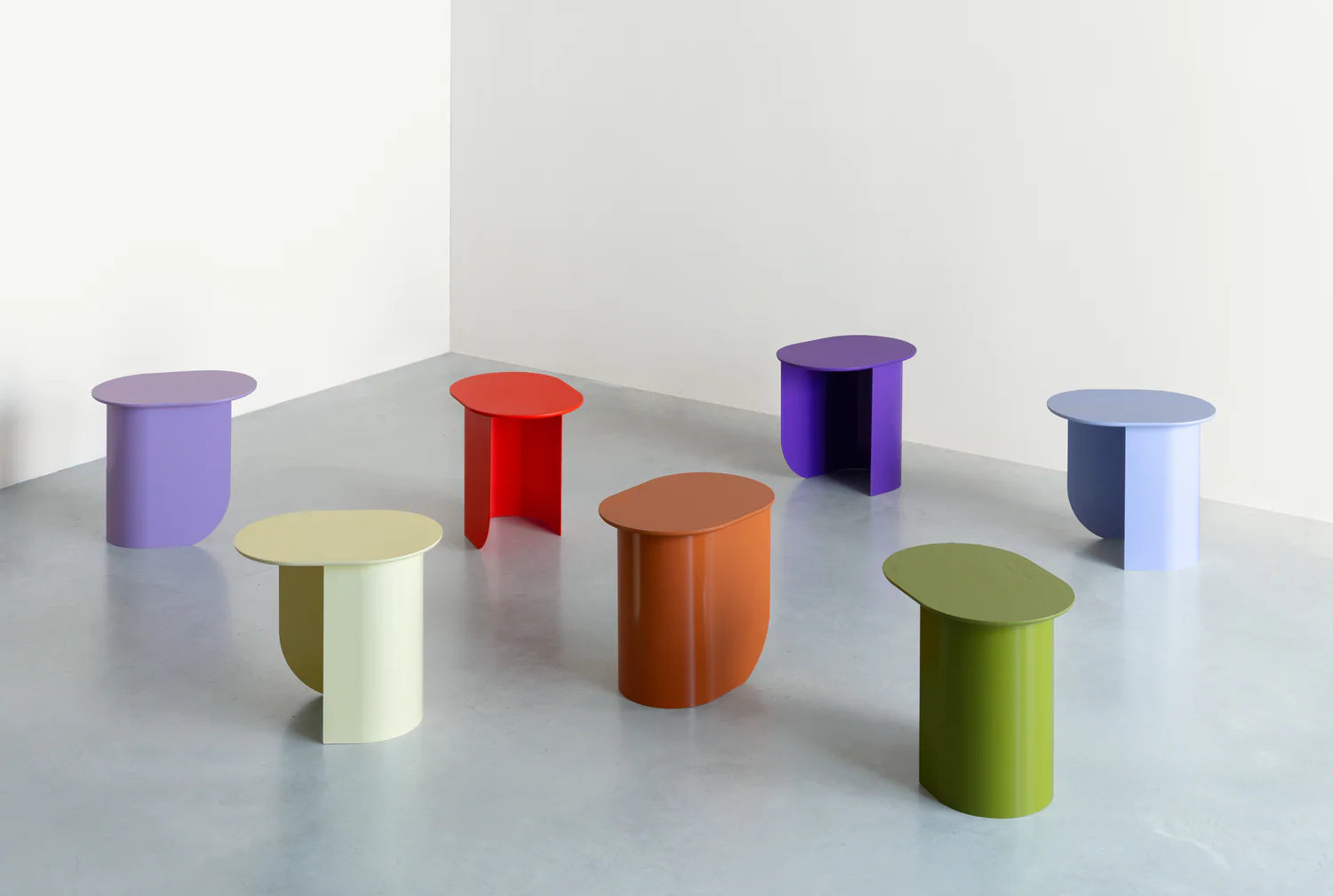 PLATEAU Yellow Side Table