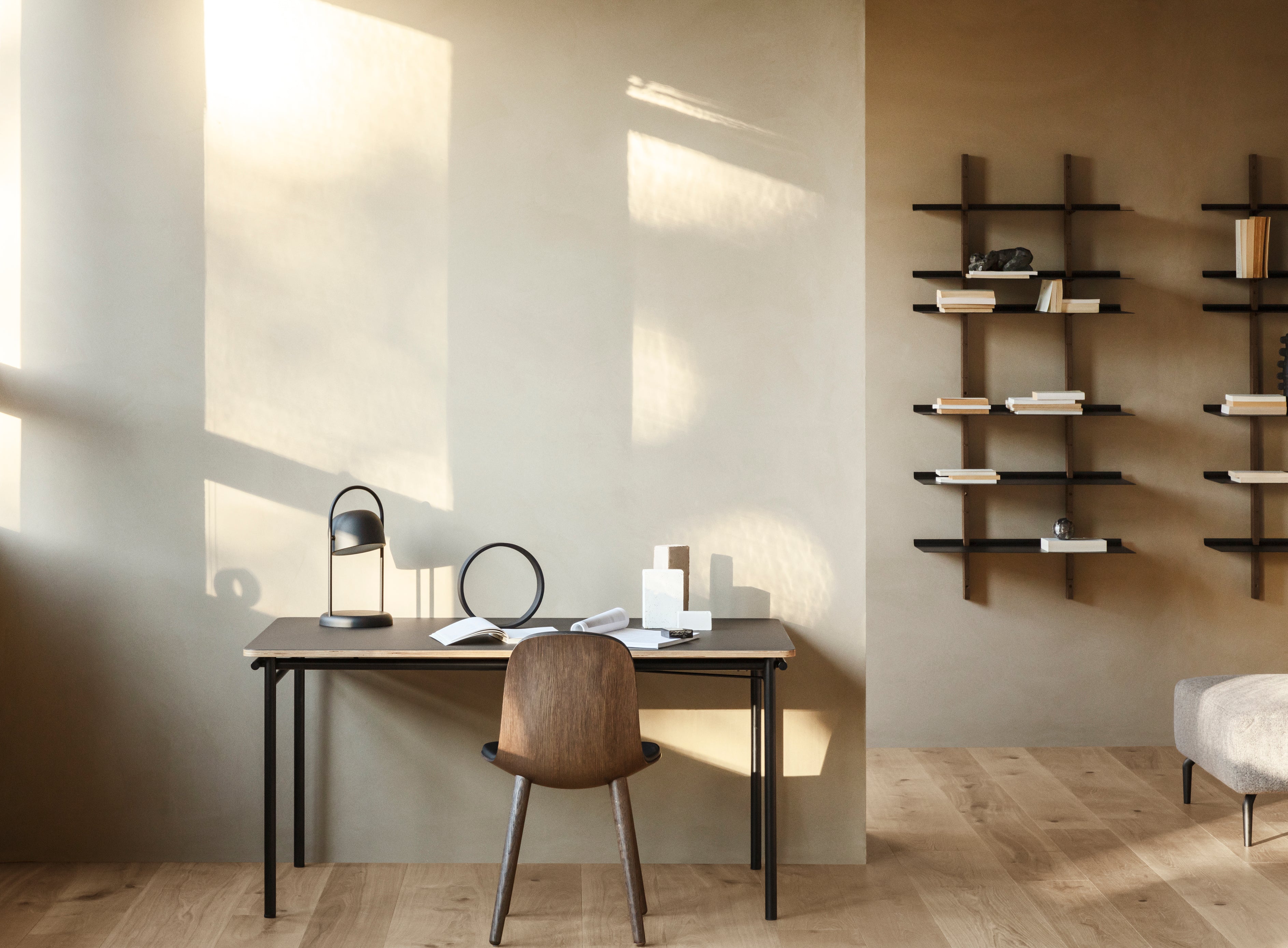 Ausziehbarer Tisch TAFFEL beige