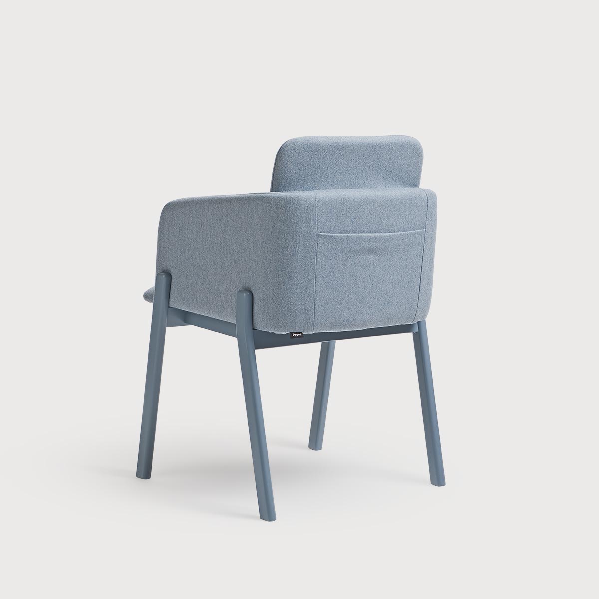 A chair with armrests Note B-4060 Upholstered