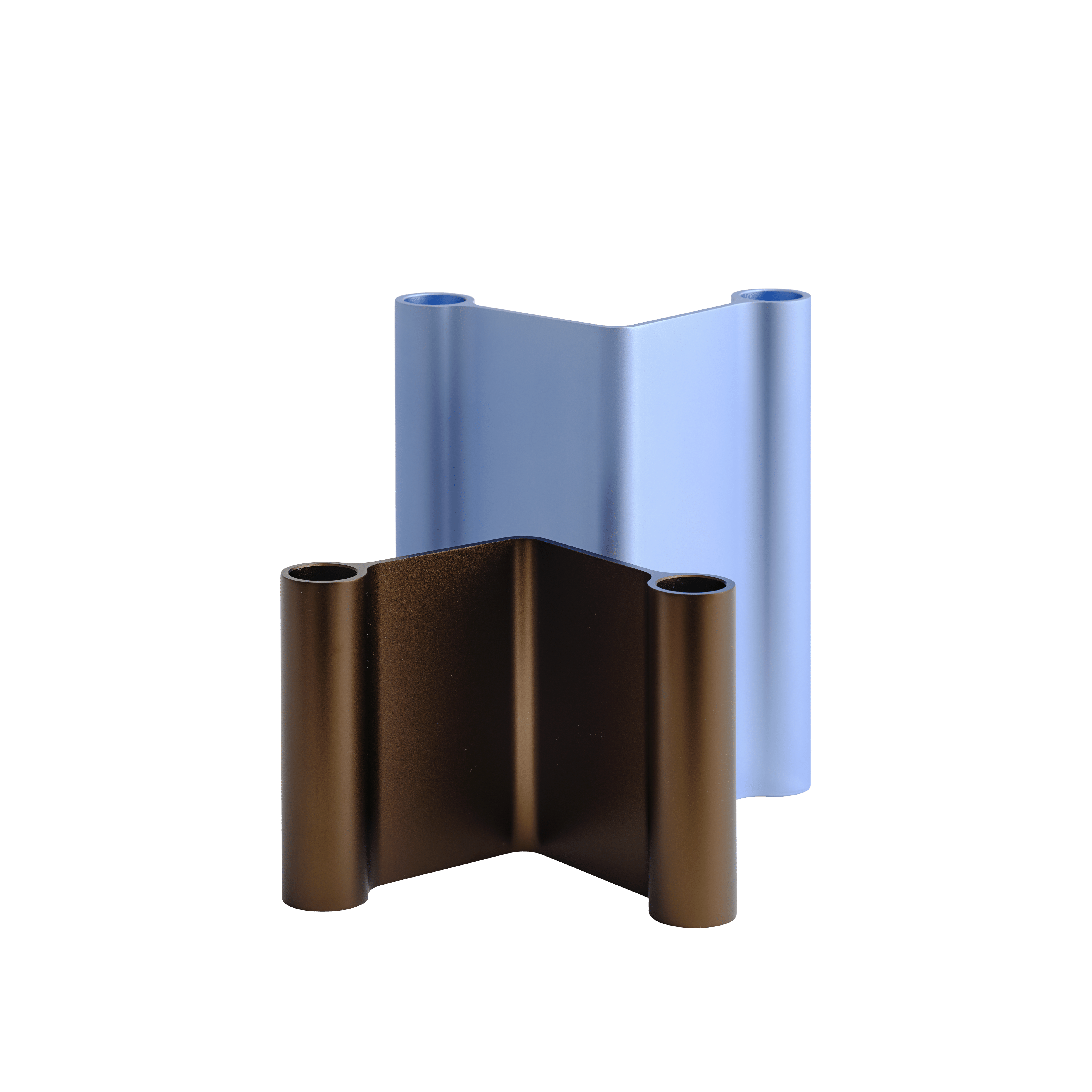 Candleholder PAIR lichtblauw