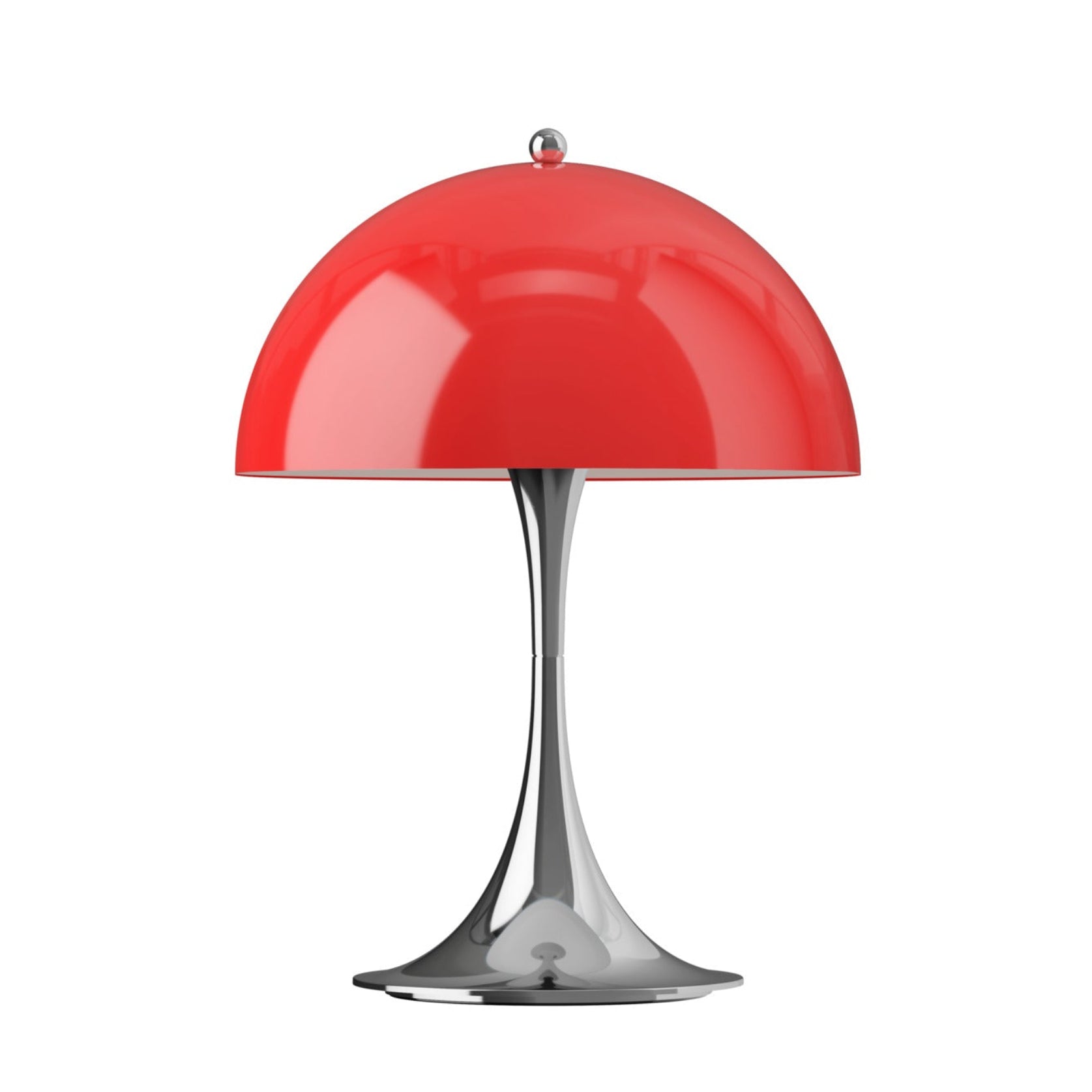 Portable Lamp PANTHELLA 250 red with chrome base
