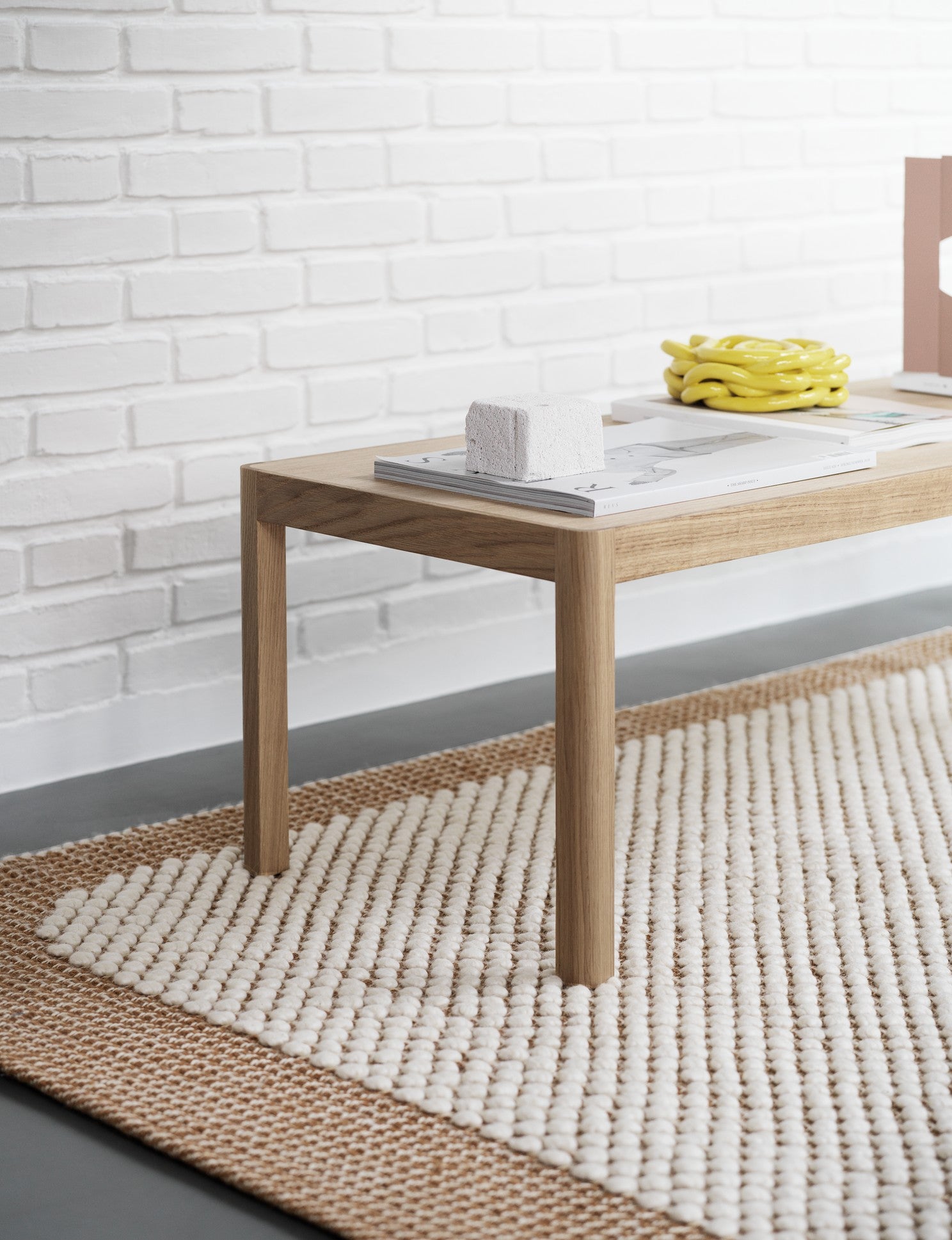 TAPijt PEBBLE oranje met beige