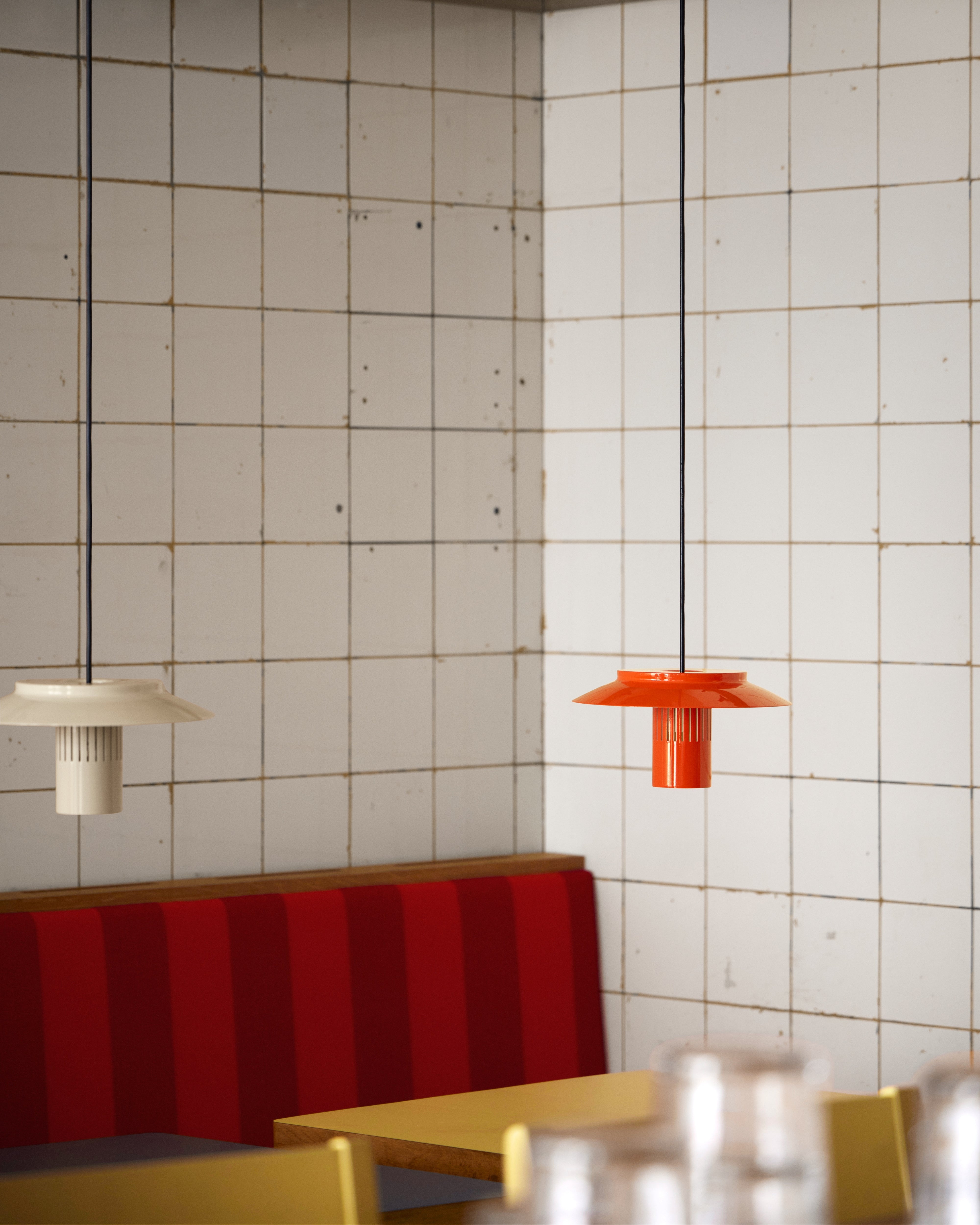 Hanglamp LILLE rode sinaasappel