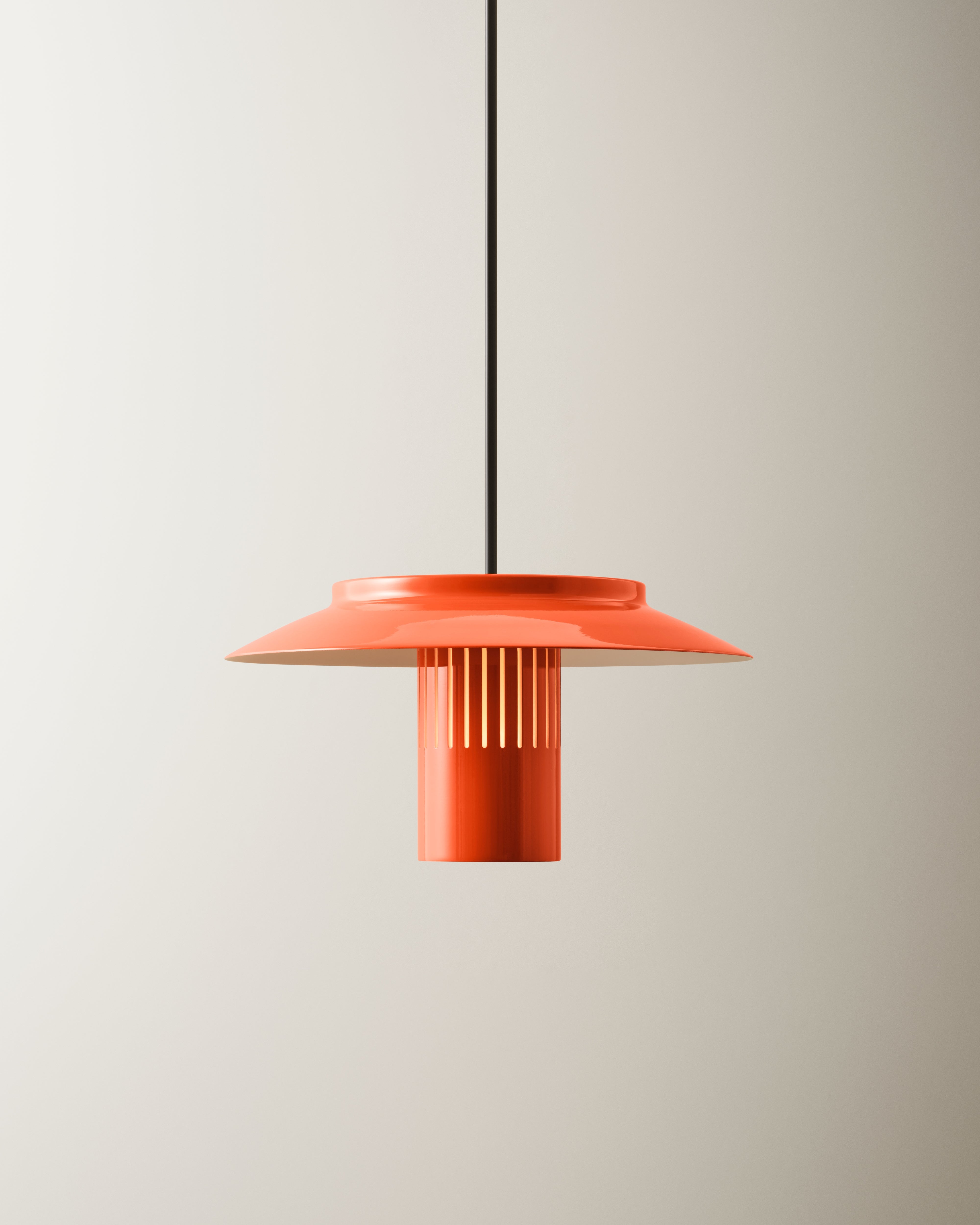 Hängelampe LILLE rot-orange