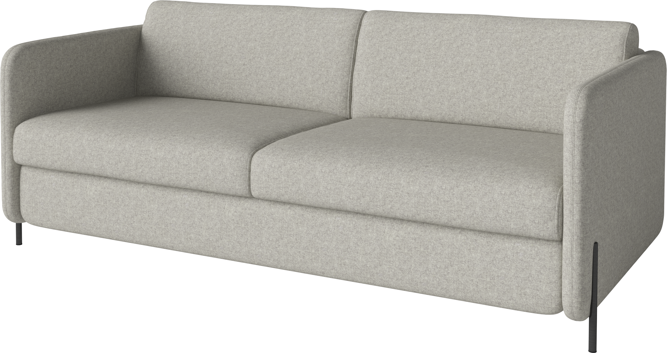 Sofa uitklapbaar 3-zits PIRA zwarte stalen basis