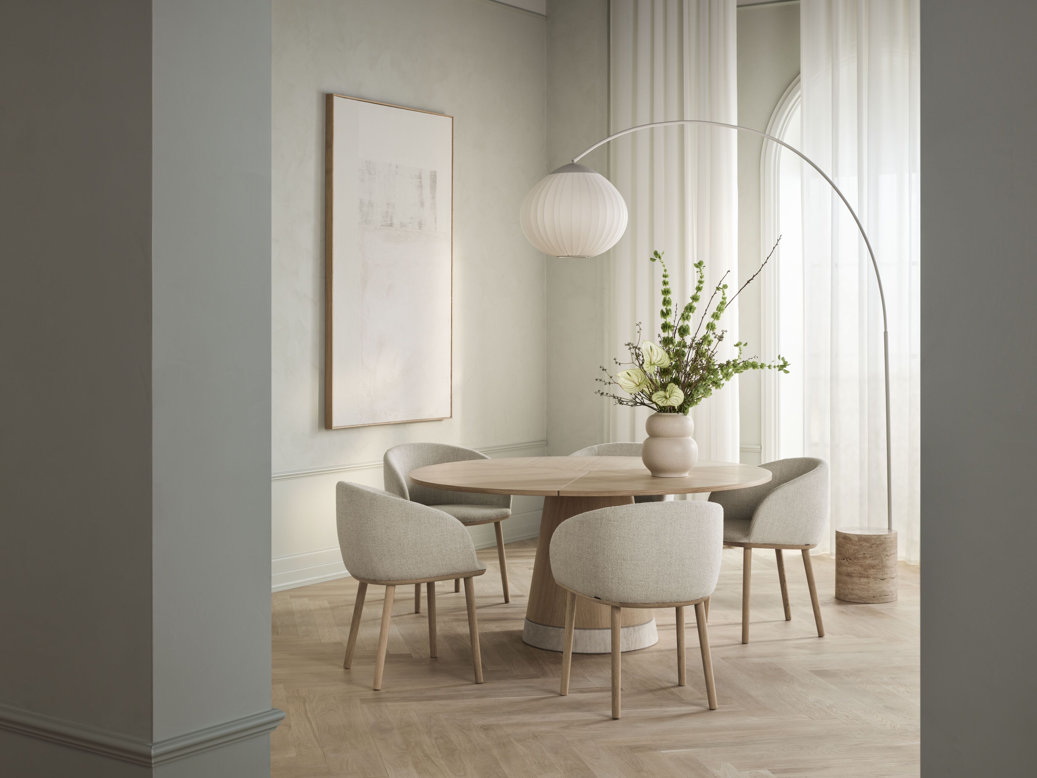 Round Table PIRO Oak Wood