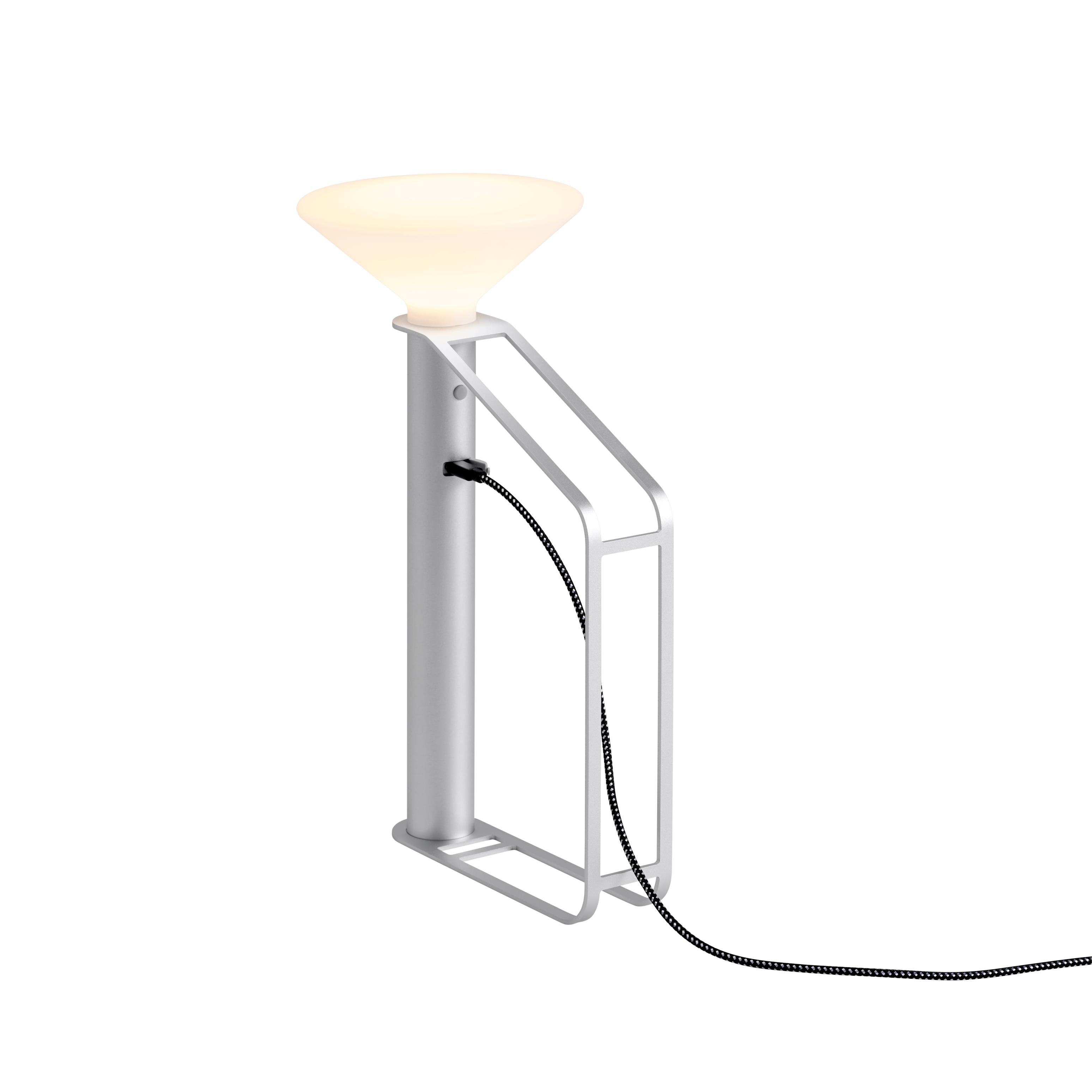 Draagbare buitenlamp PITON zilver
