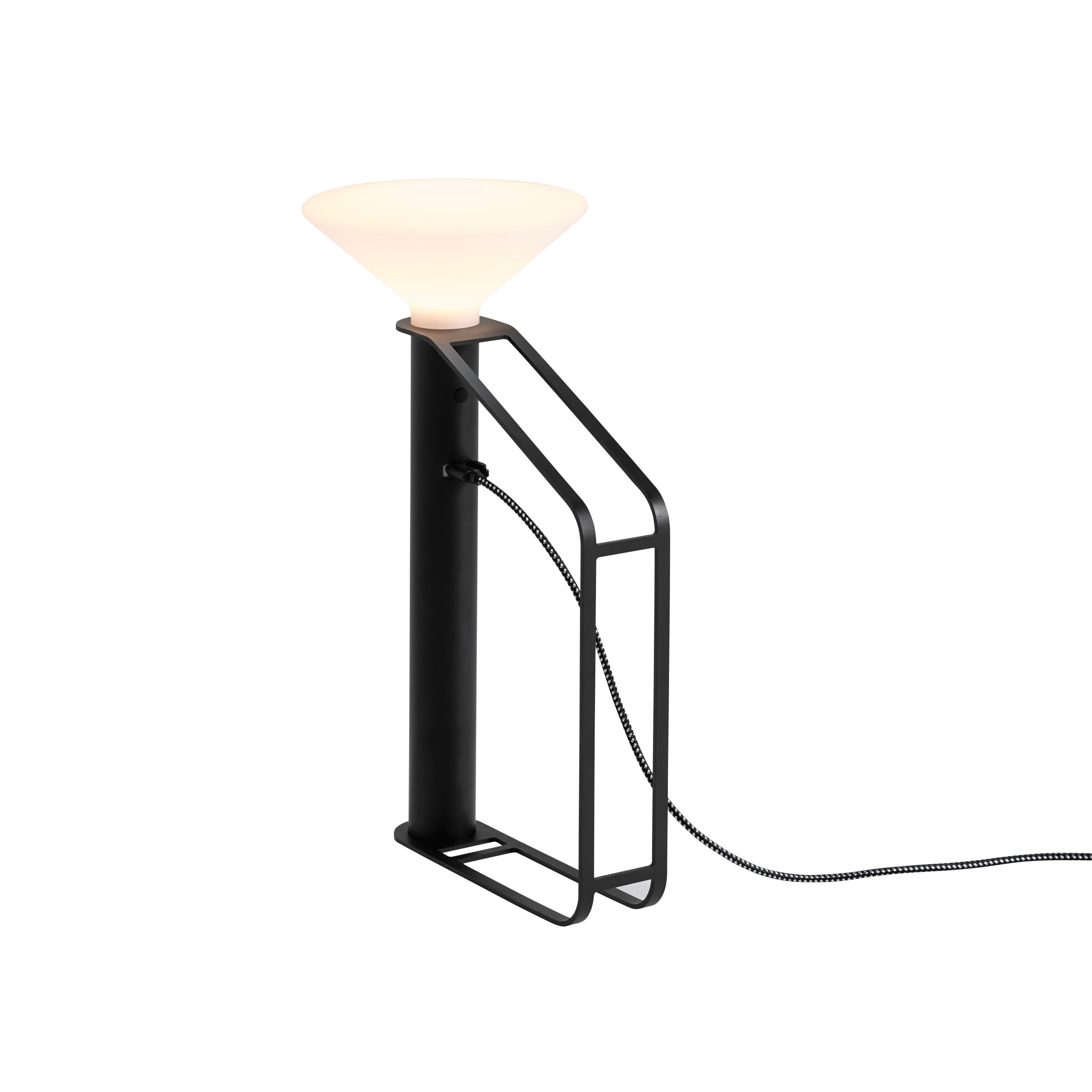 Draagbare buitenlamp PITON zwart