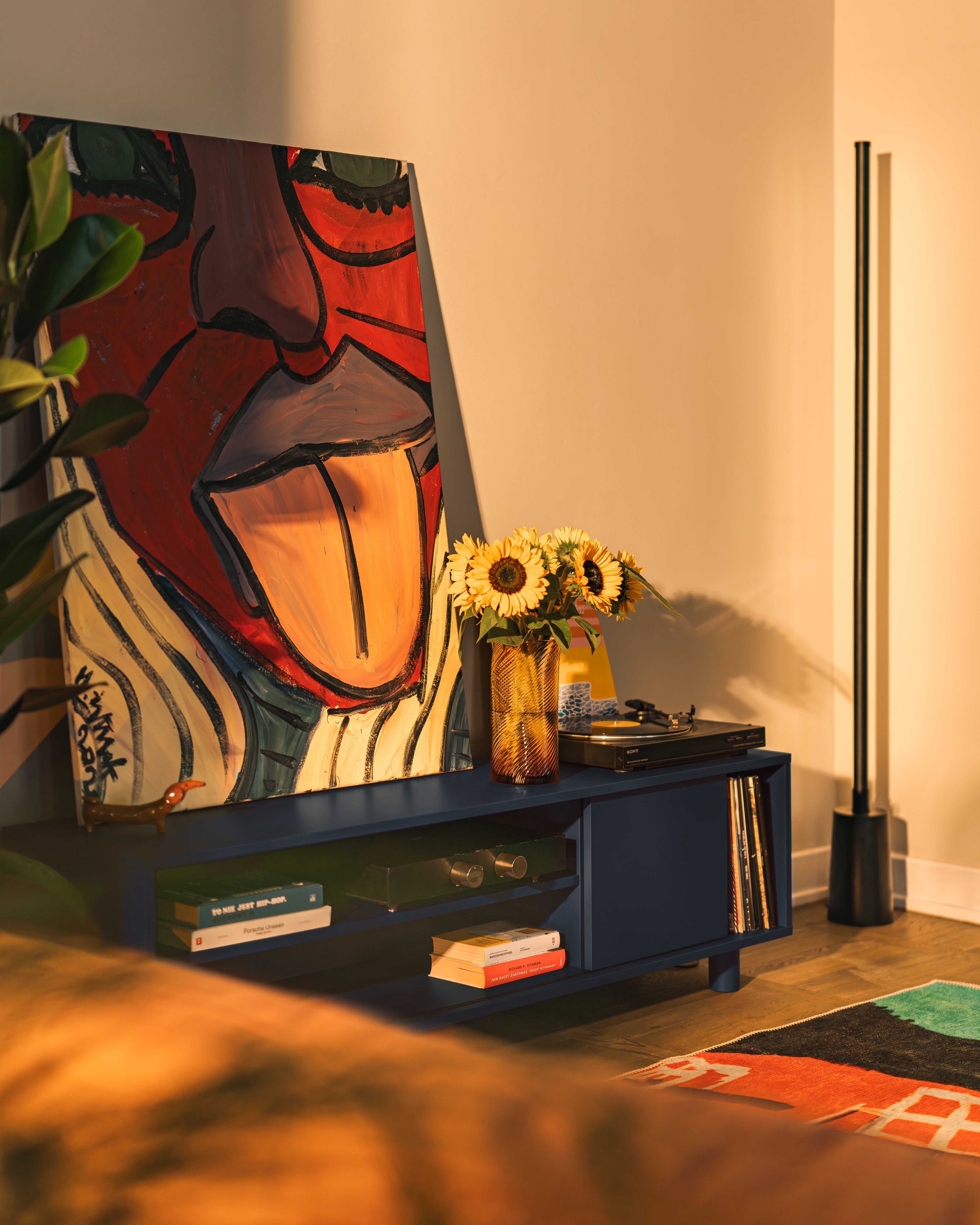 RTV-Sideboard in Kobaltblau