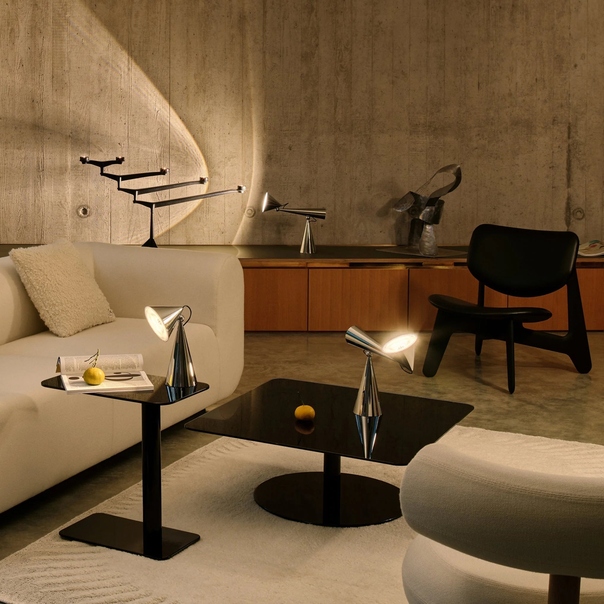 Tischlampe POSE silber