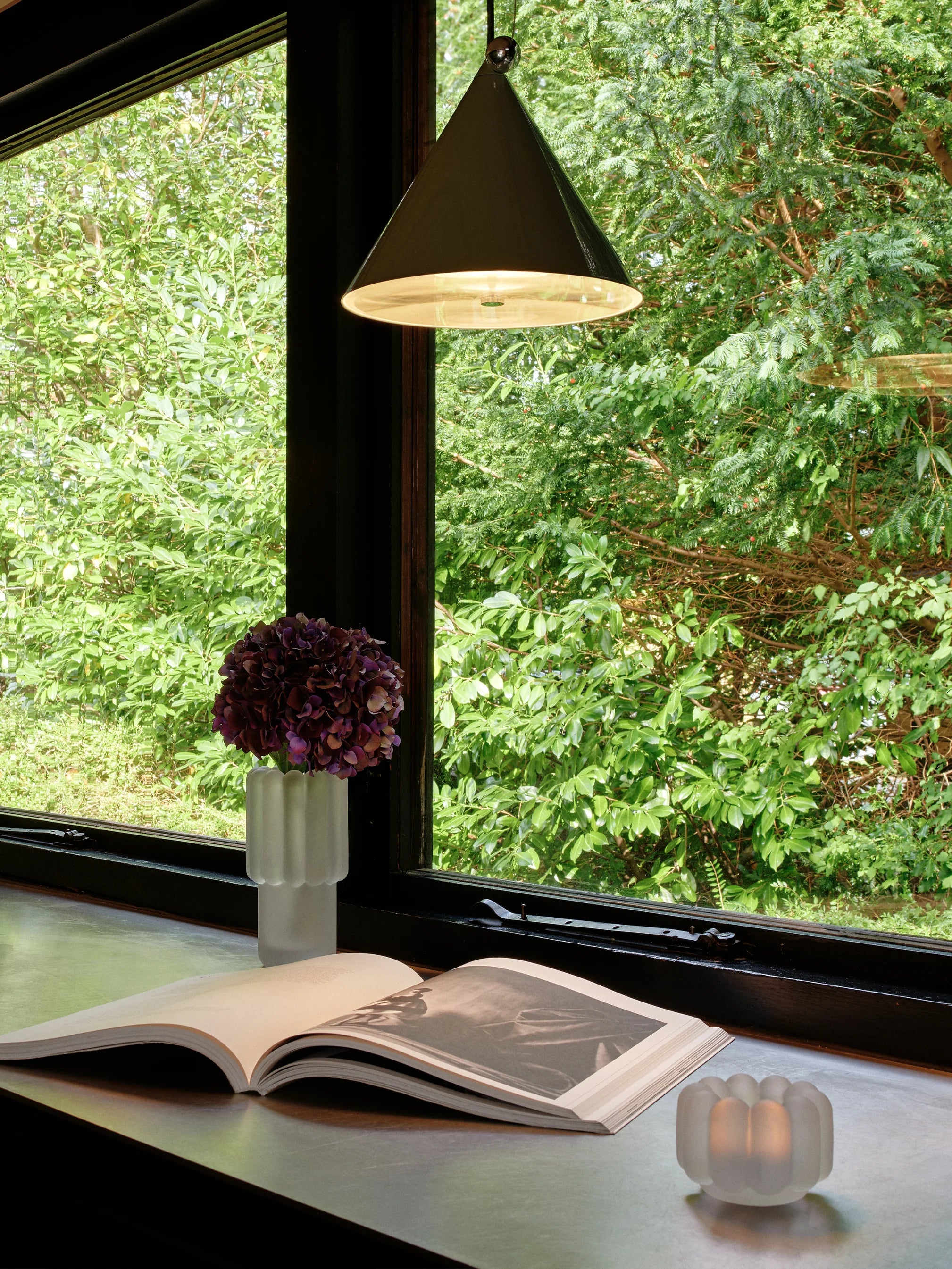 Kaarsenhouder PRESS mat glas