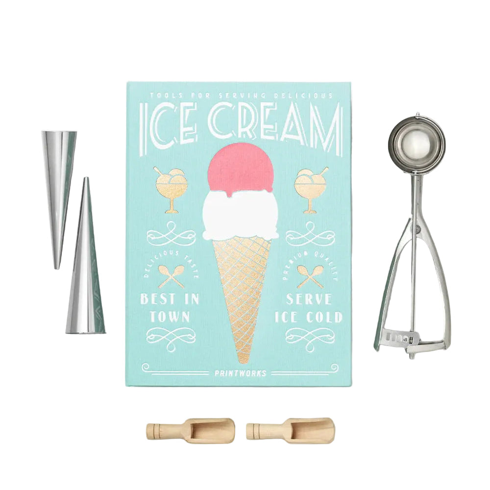 IJsservies SET ICE CREAM TOOLS mintgroen