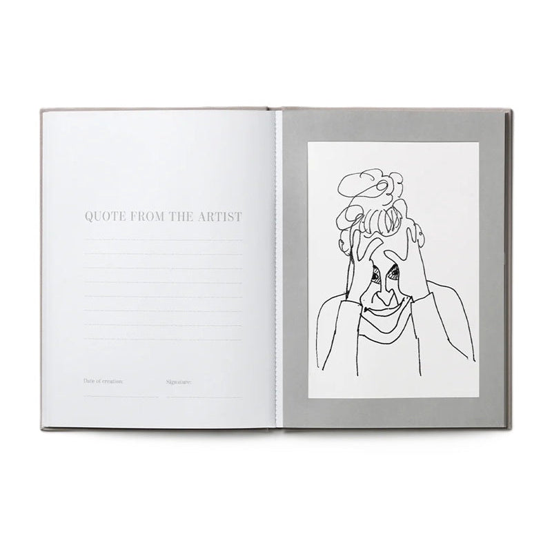 Album voor tekeningen GREAT ART beige met goud