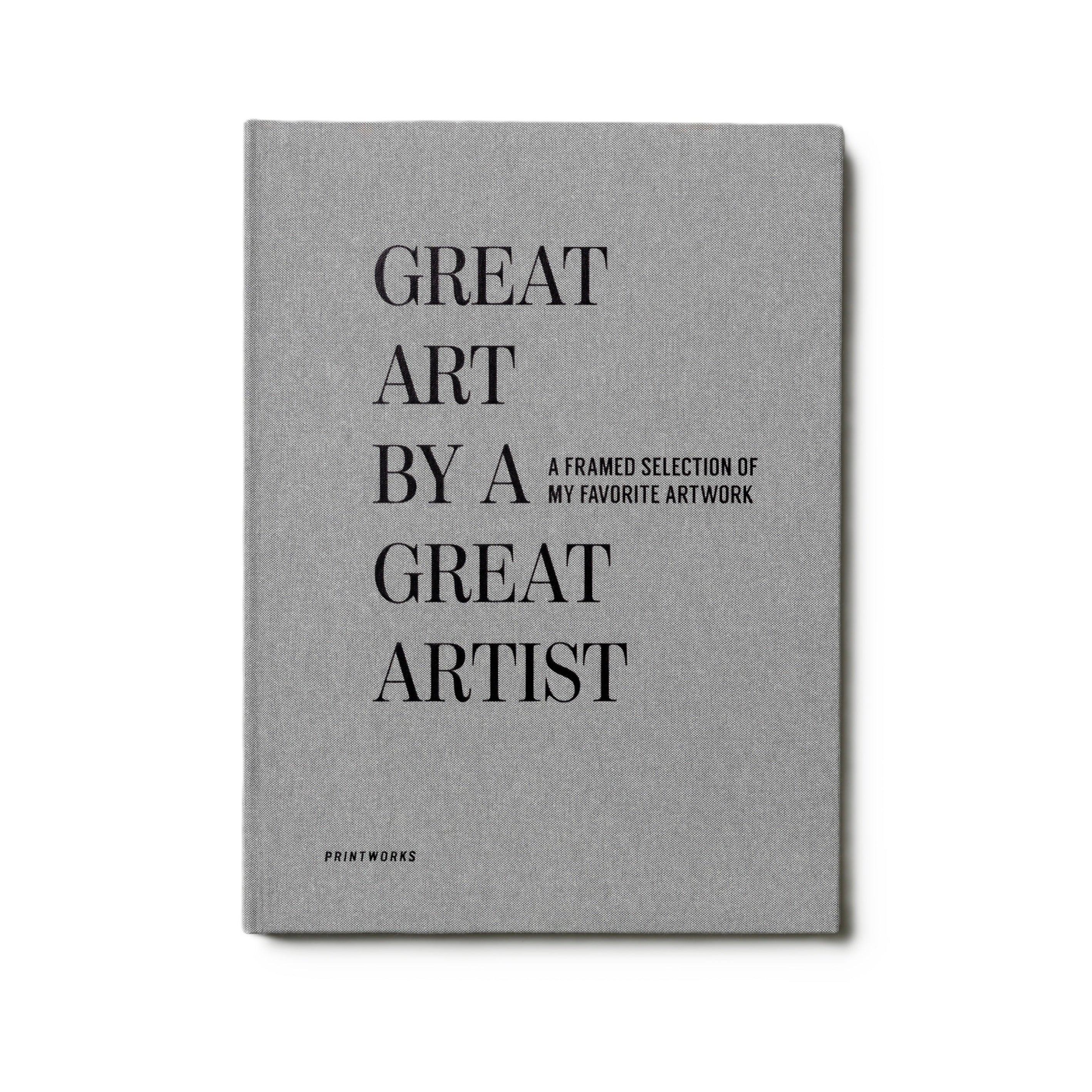 Album voor tekeningen GREAT ART grijs met zwart
