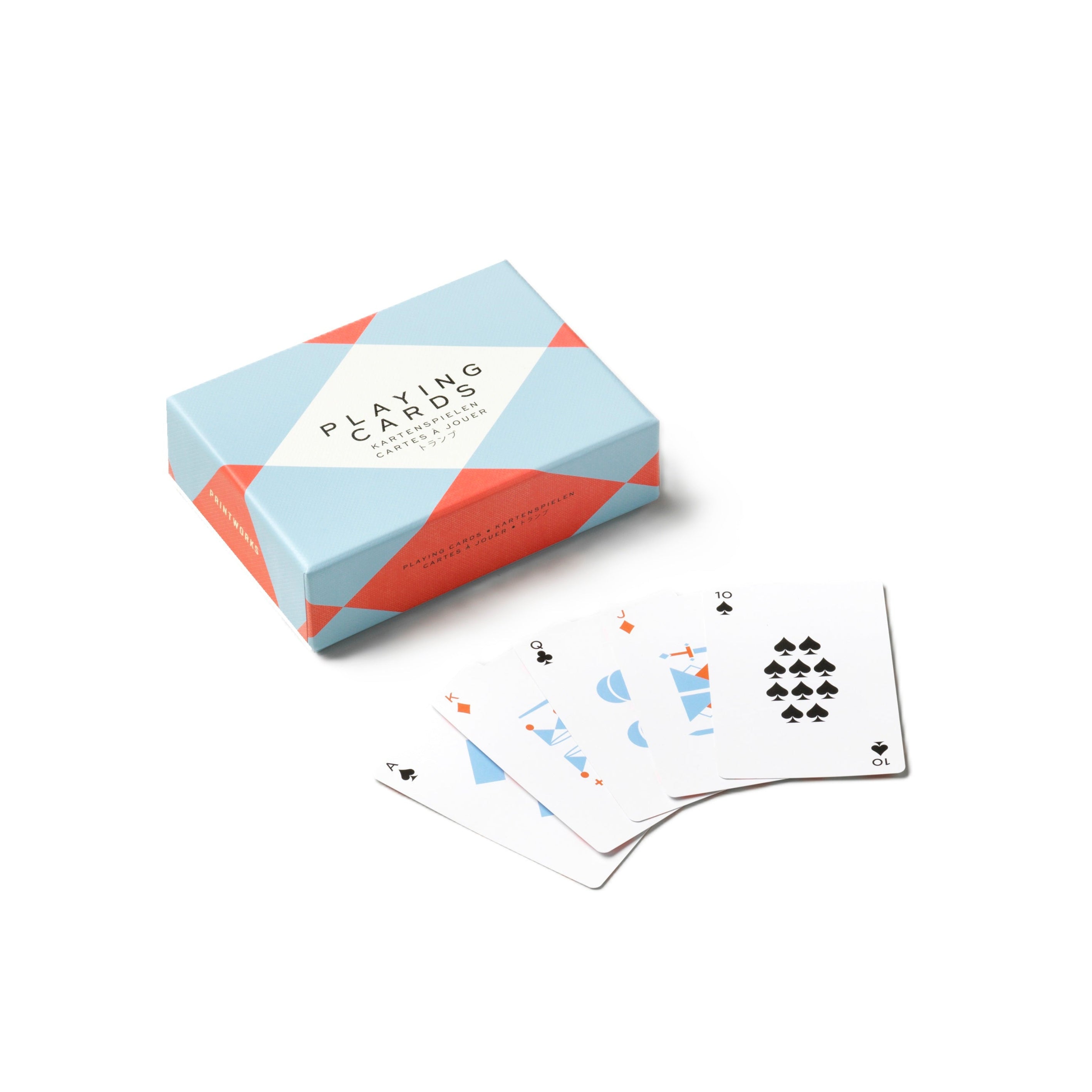 Karty do gry SPELKAARTEN blauw met rood