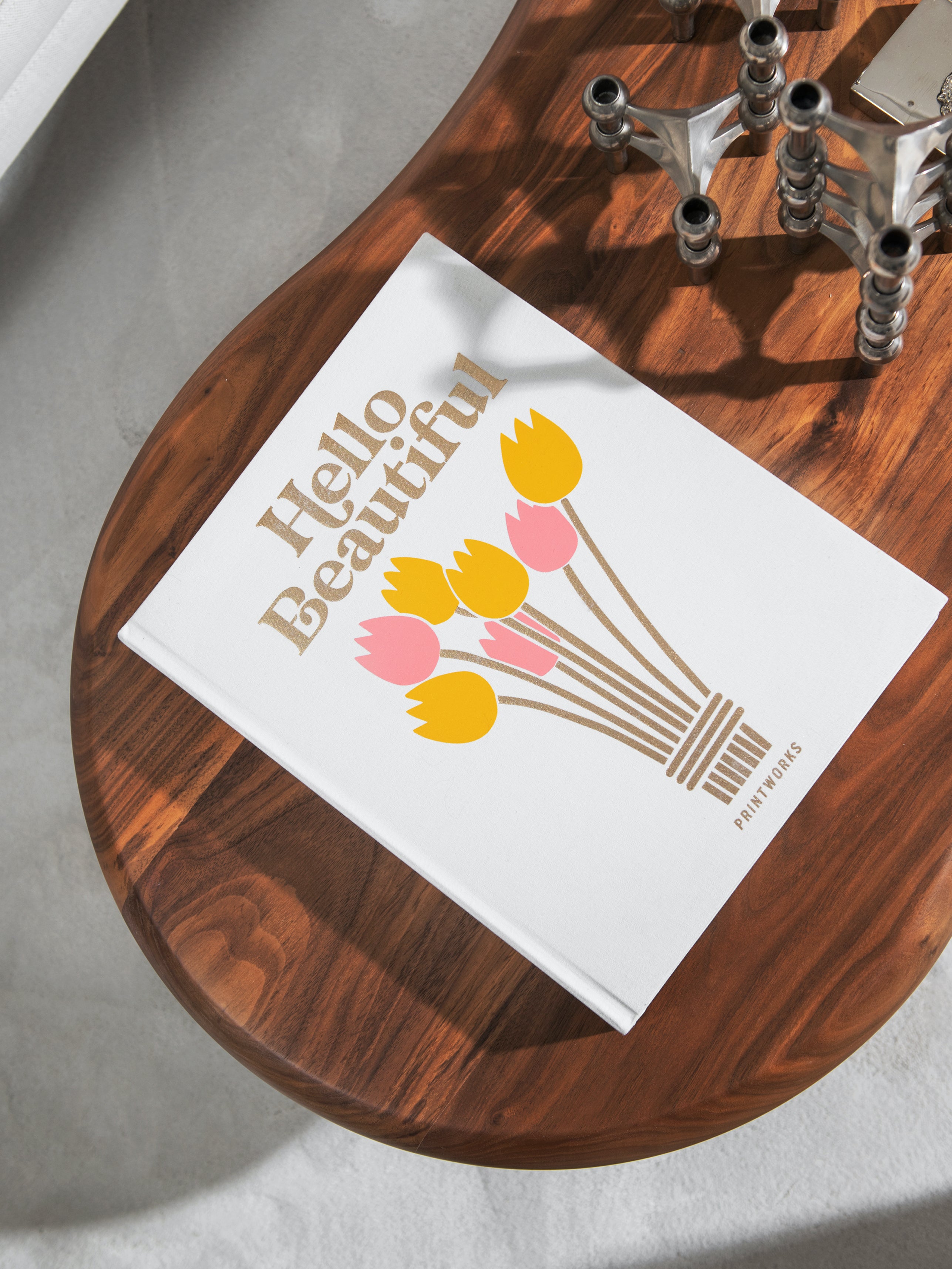 Fotoalbum HELLO BEAUTIFUL weiß mit Gold