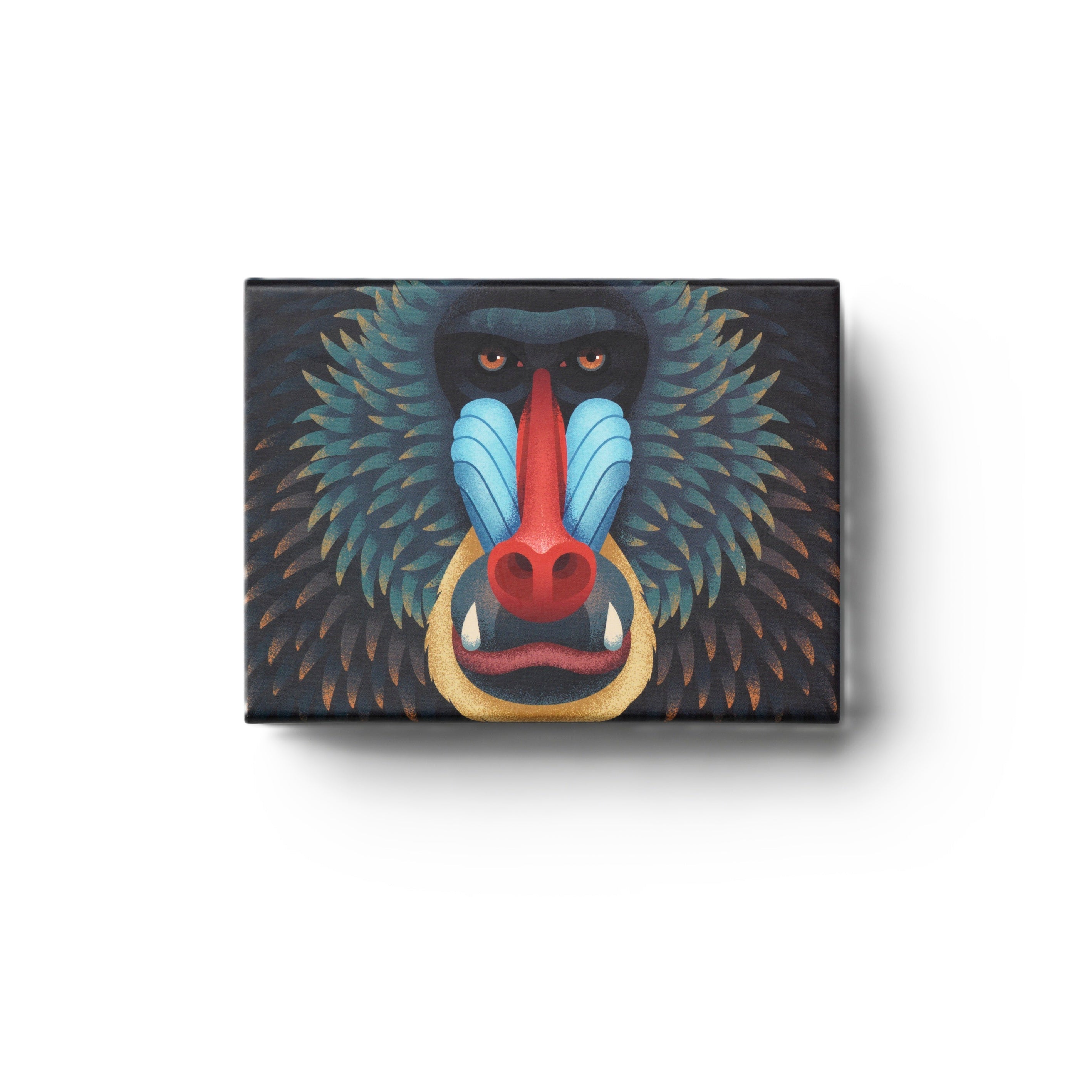 Puzzel MANDRILL zwart met blauw