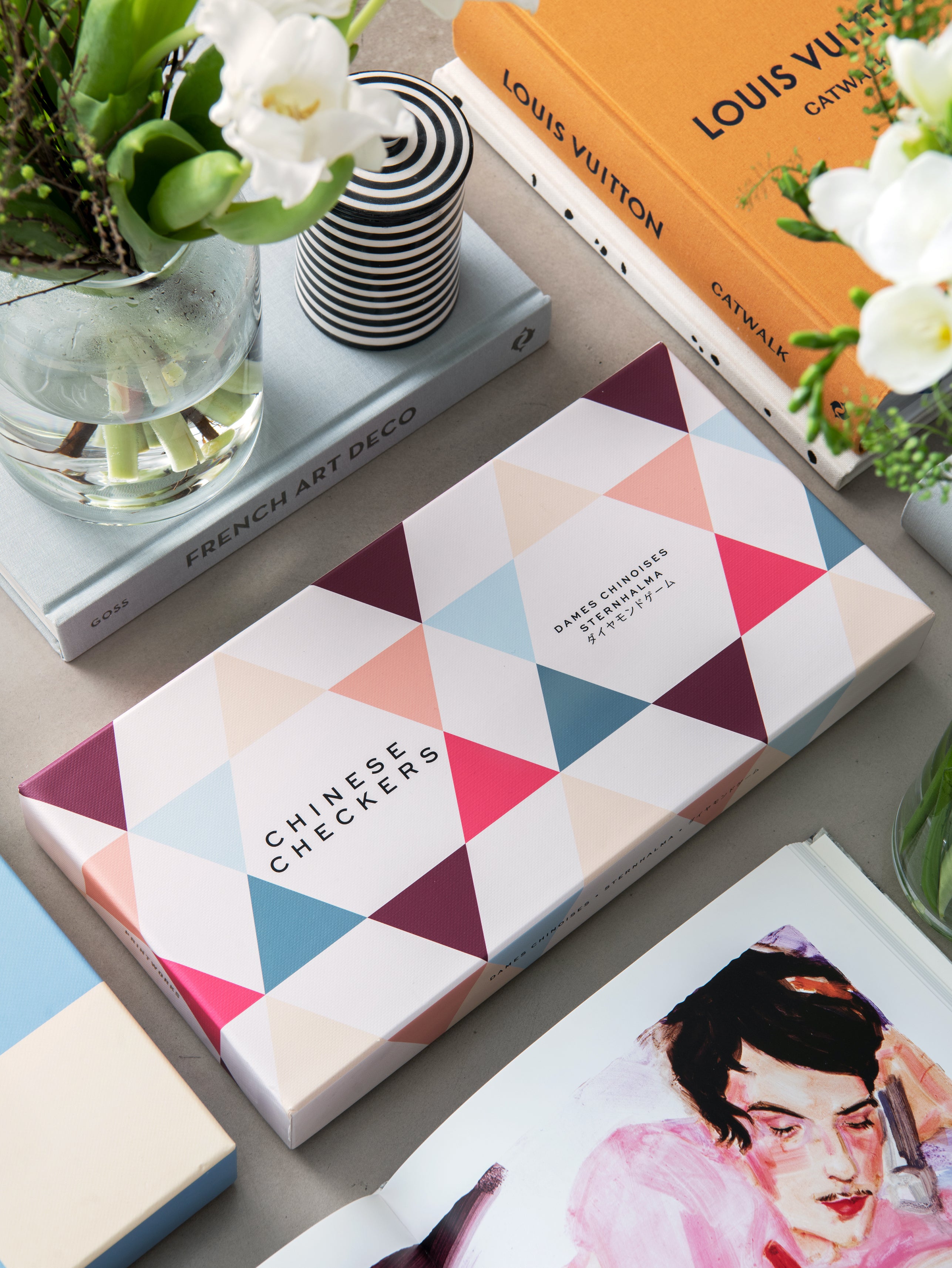 Gra trymla CHINESE CHECKERS beige