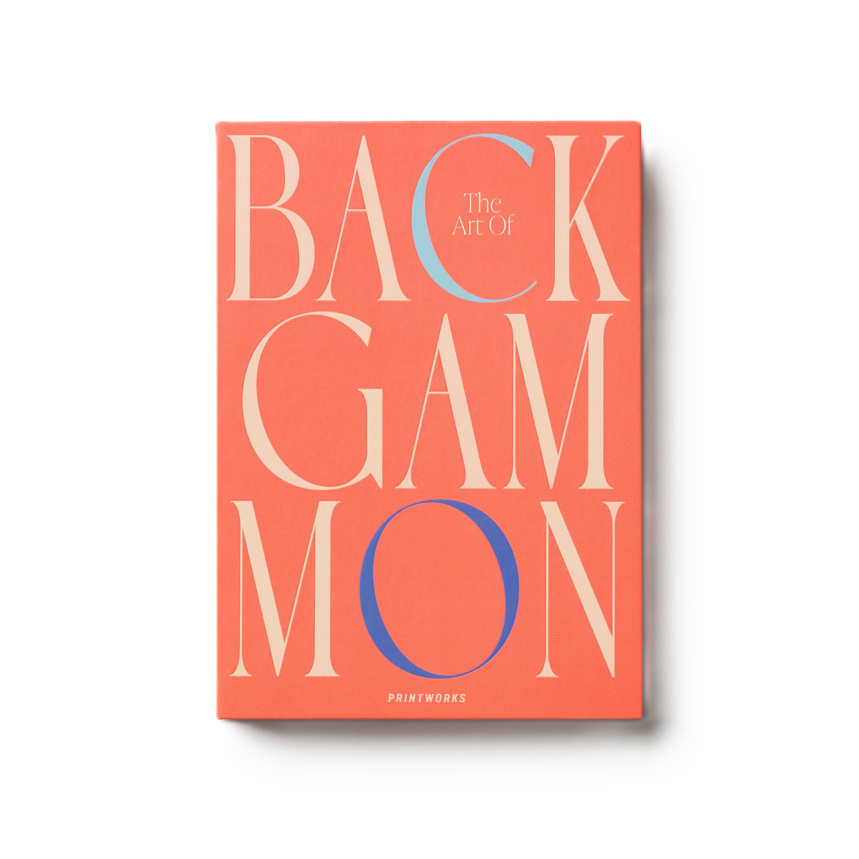 Backgammon set ART OF BACKGAMMON rood met blauw