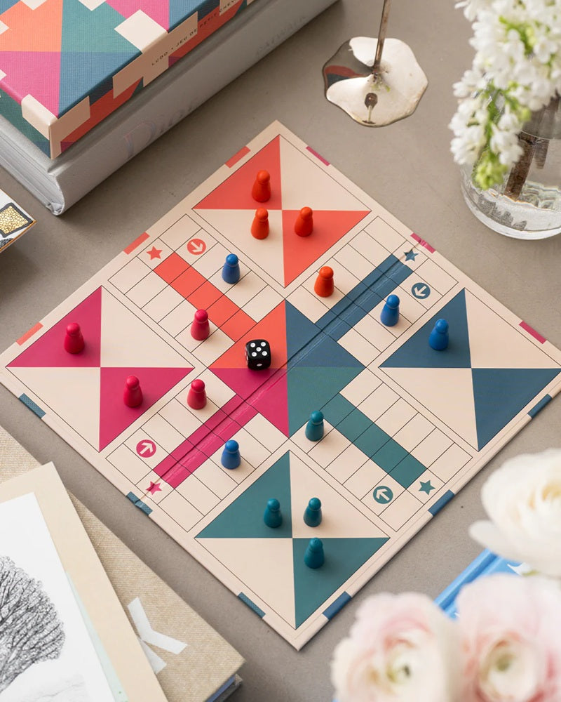 Brettspiel LUDO mehrfarbig