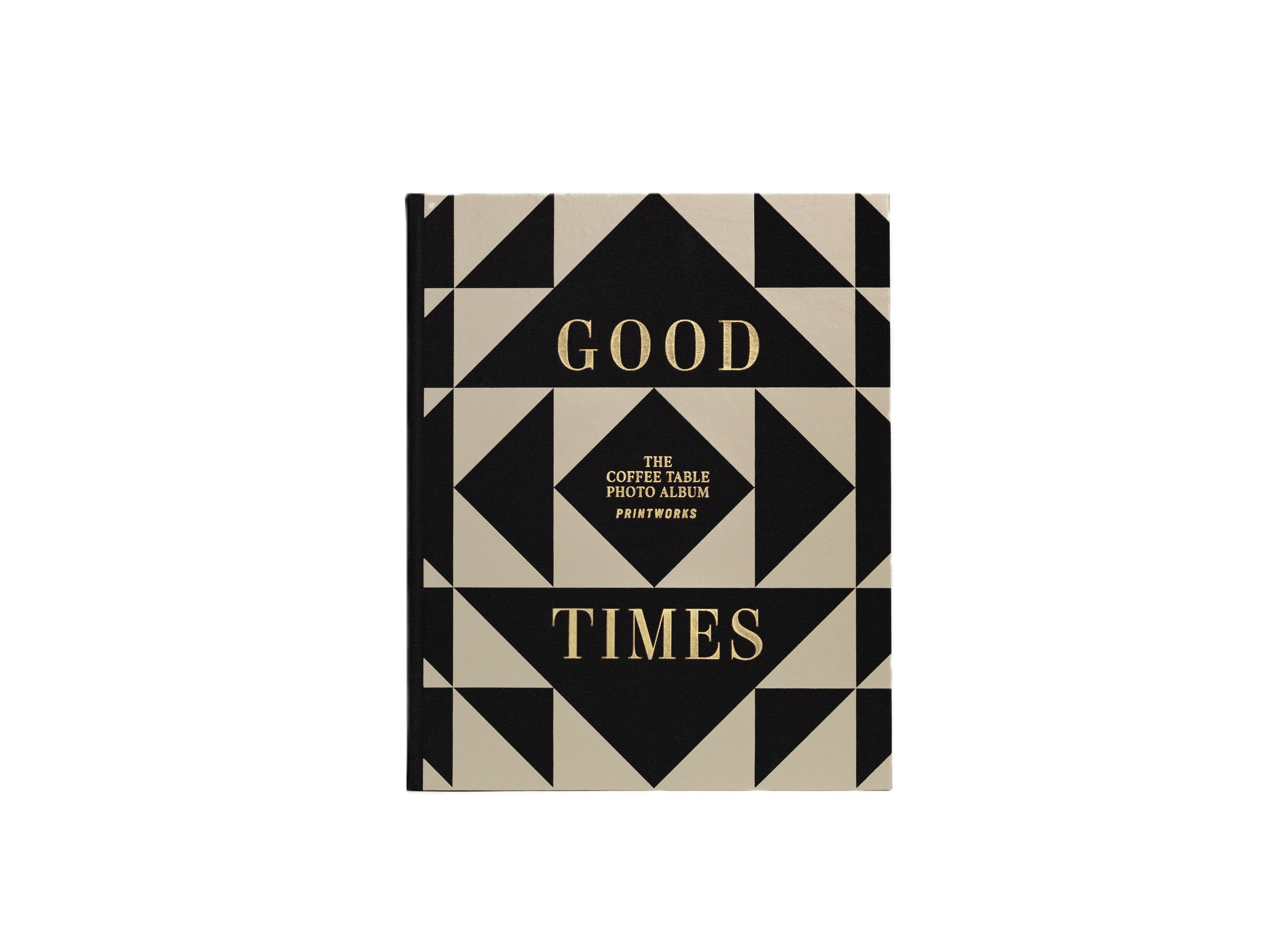 GOOD TIMES photo album beige with black