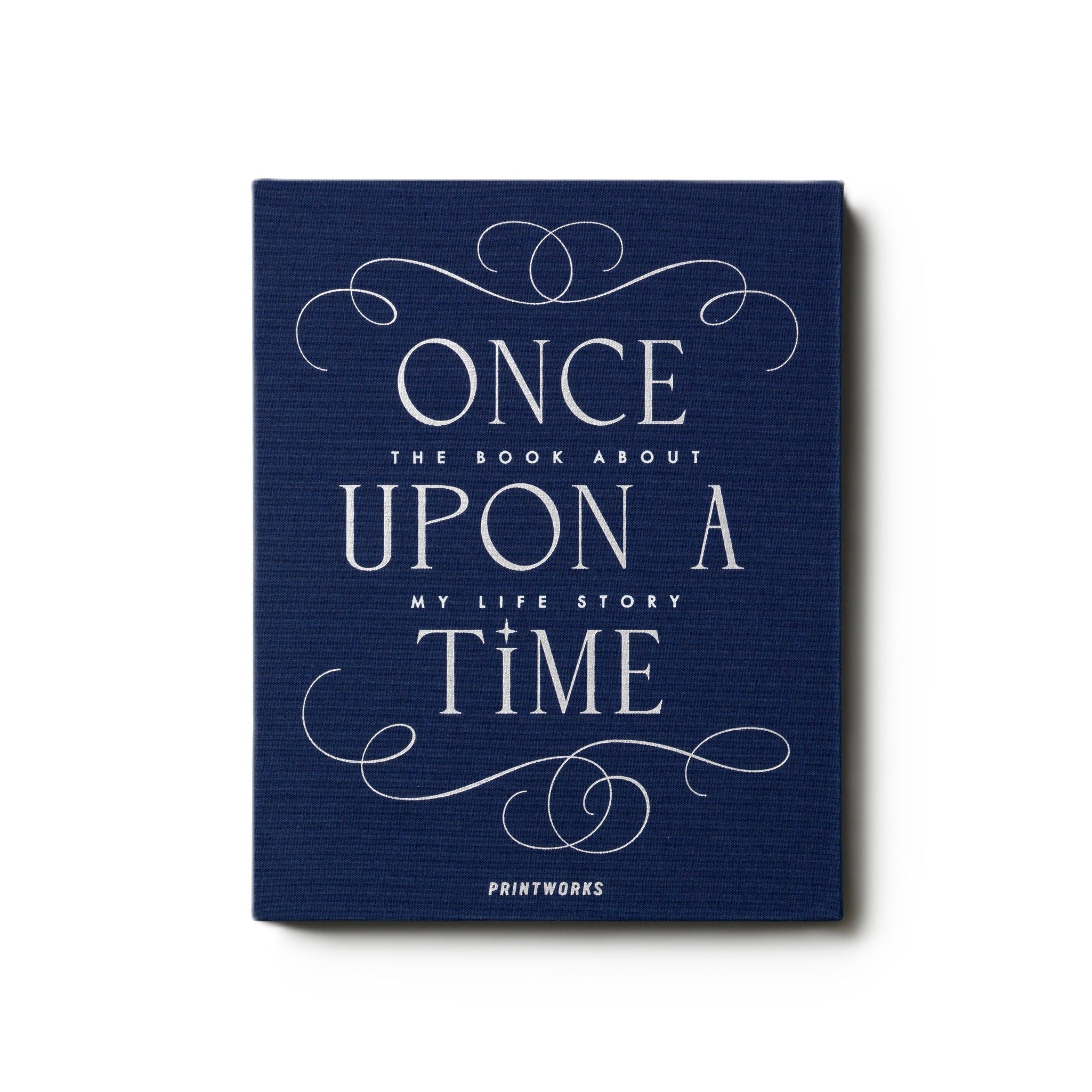 Herinneringsboek ONCE UPON A TIME marineblauw met blauw