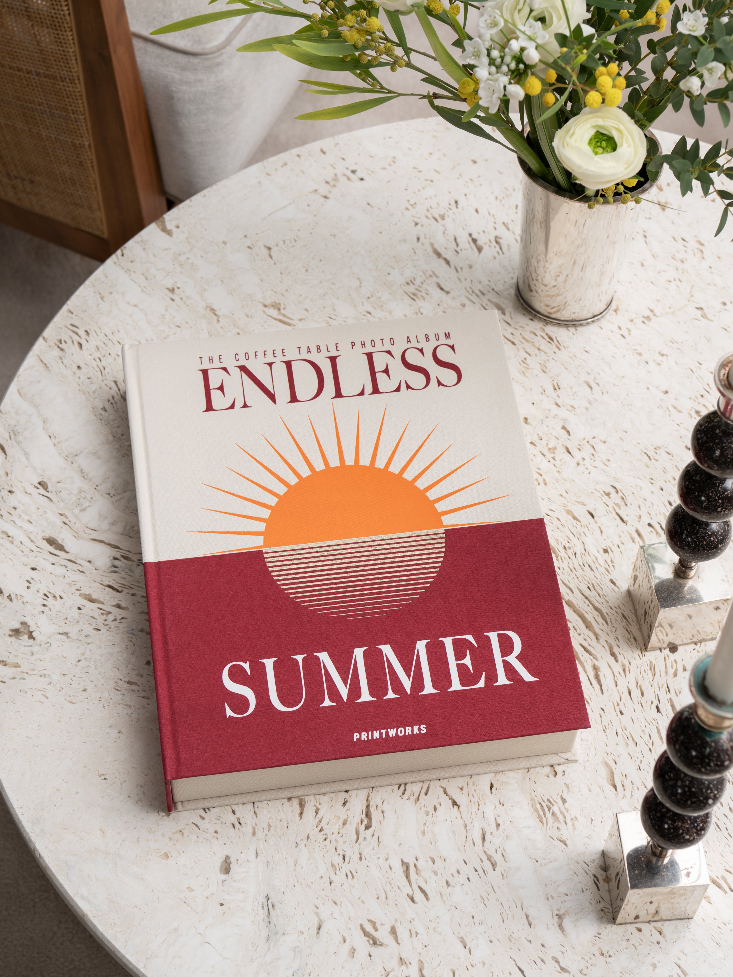 Fotoalbum ENDLESS SUMMER bordeaux mit beige