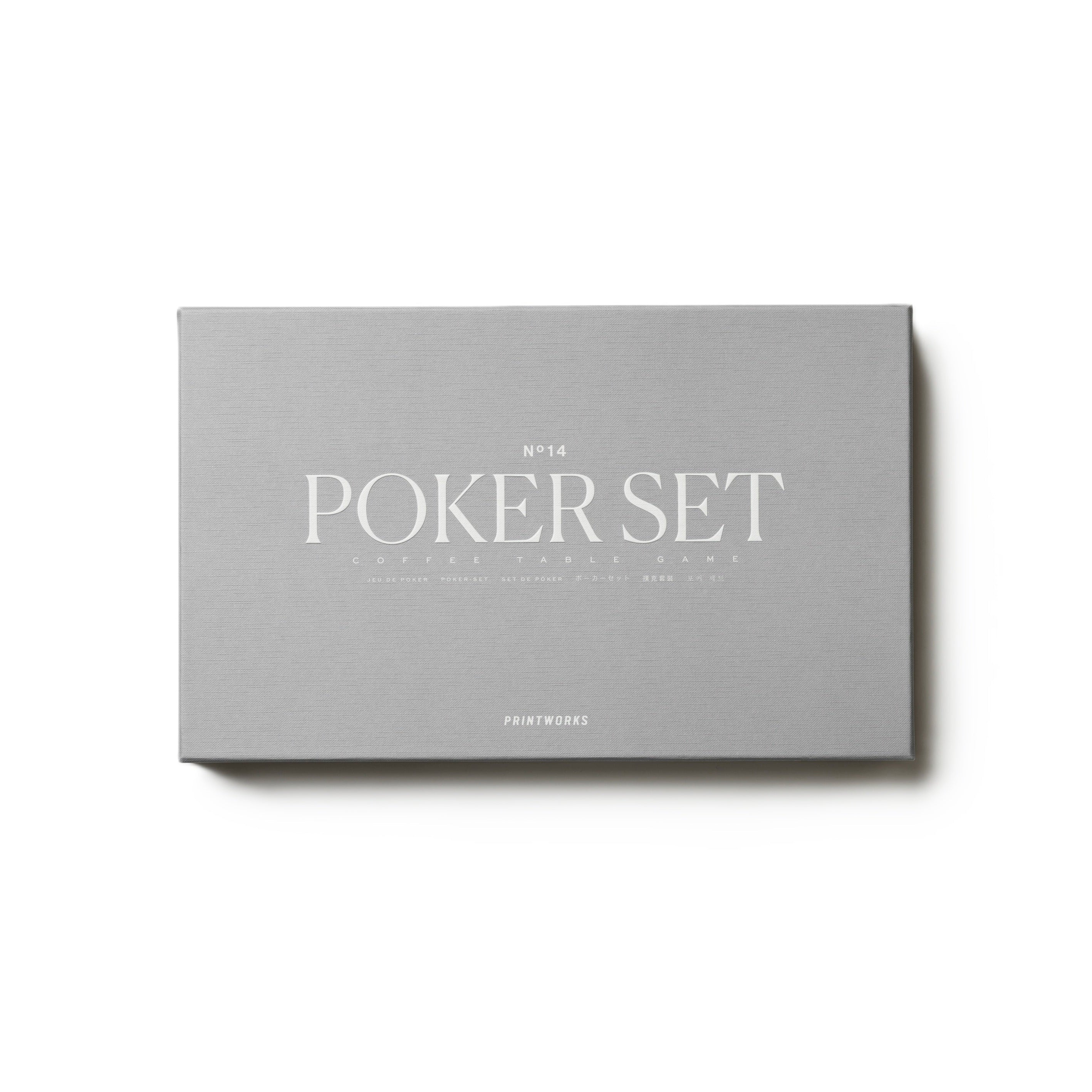 Poker Set grau