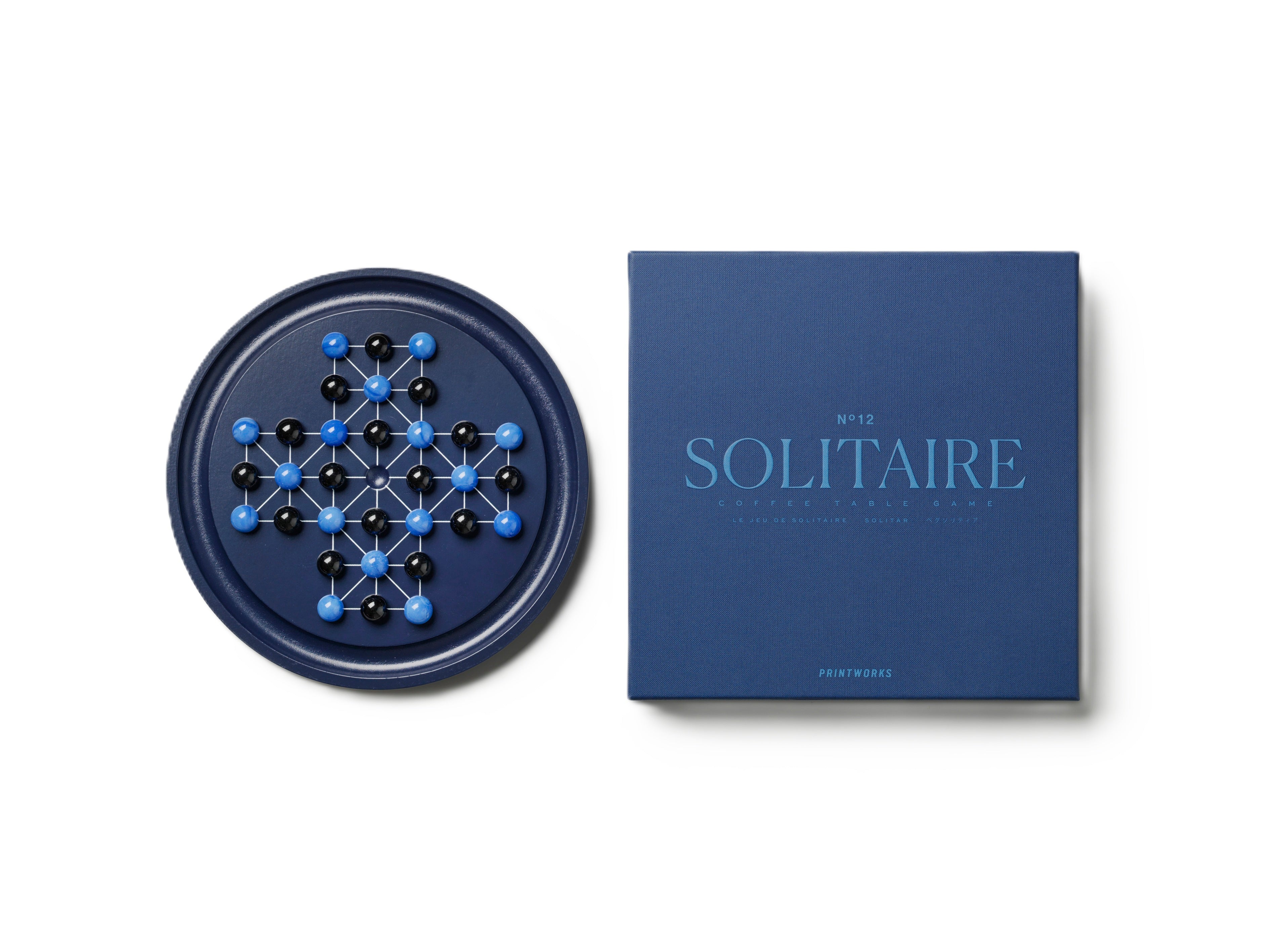 Gra strategisch SOLITAIRE PATIENCE marineblauw